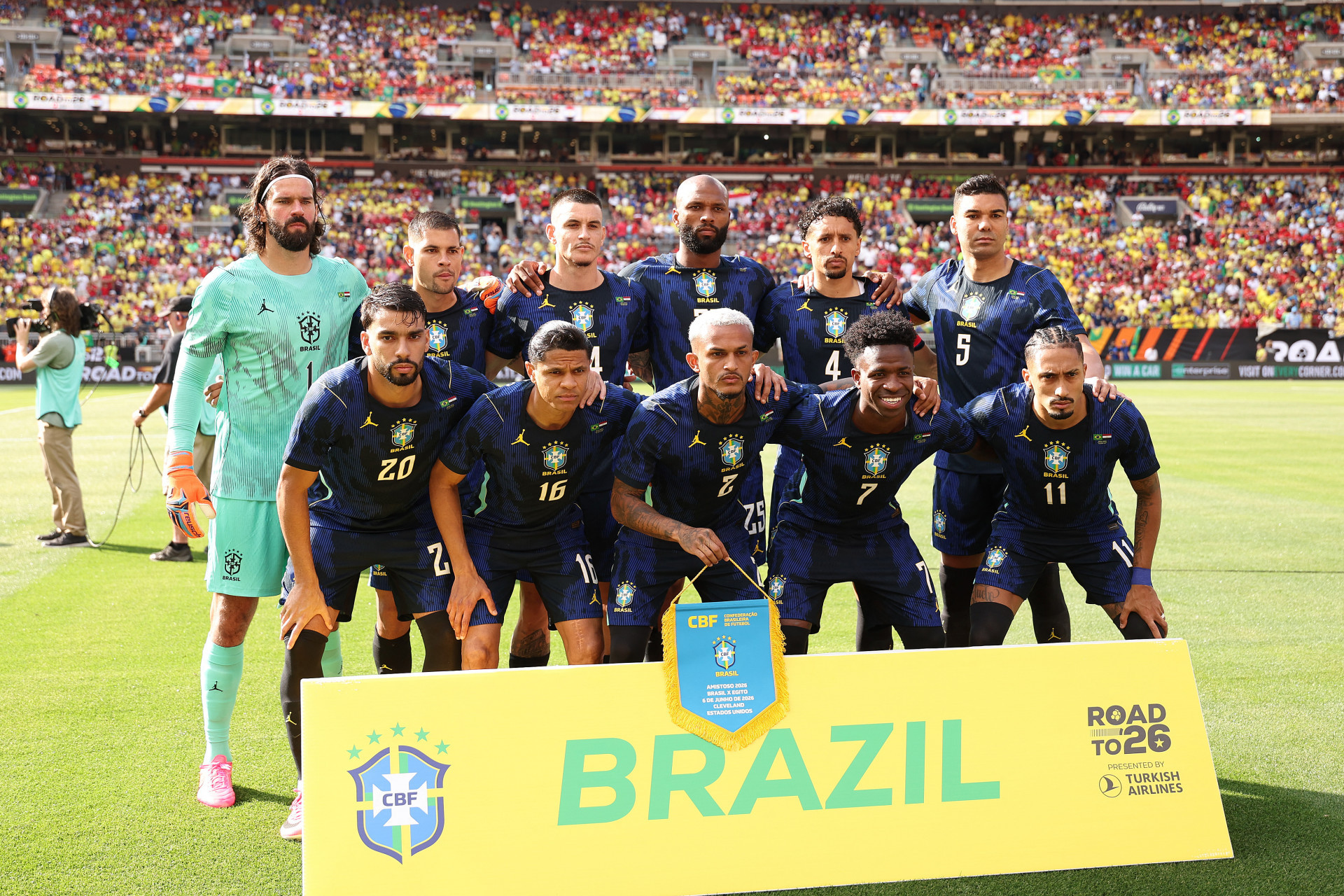 Time do Brasil que começou a partida contra o Egito - Kirk Irwin / Getty Images via AFP