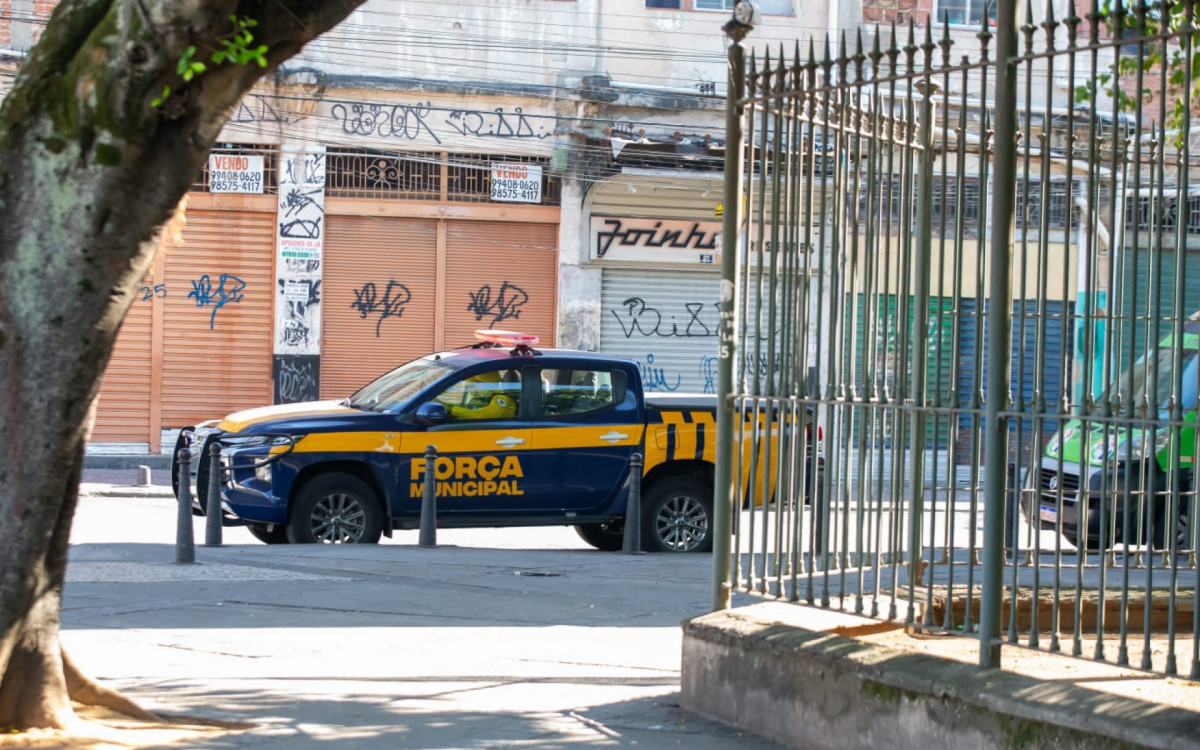 Força Municipal iniciou policiamento próximo à Praça Jardim do Méier, Zona Norte do Rio