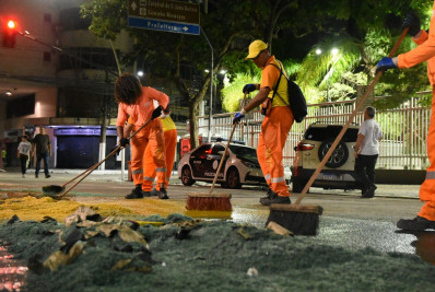Companhia de Limpeza de Niterói realiza operação especial no feriado de Corpus Christi