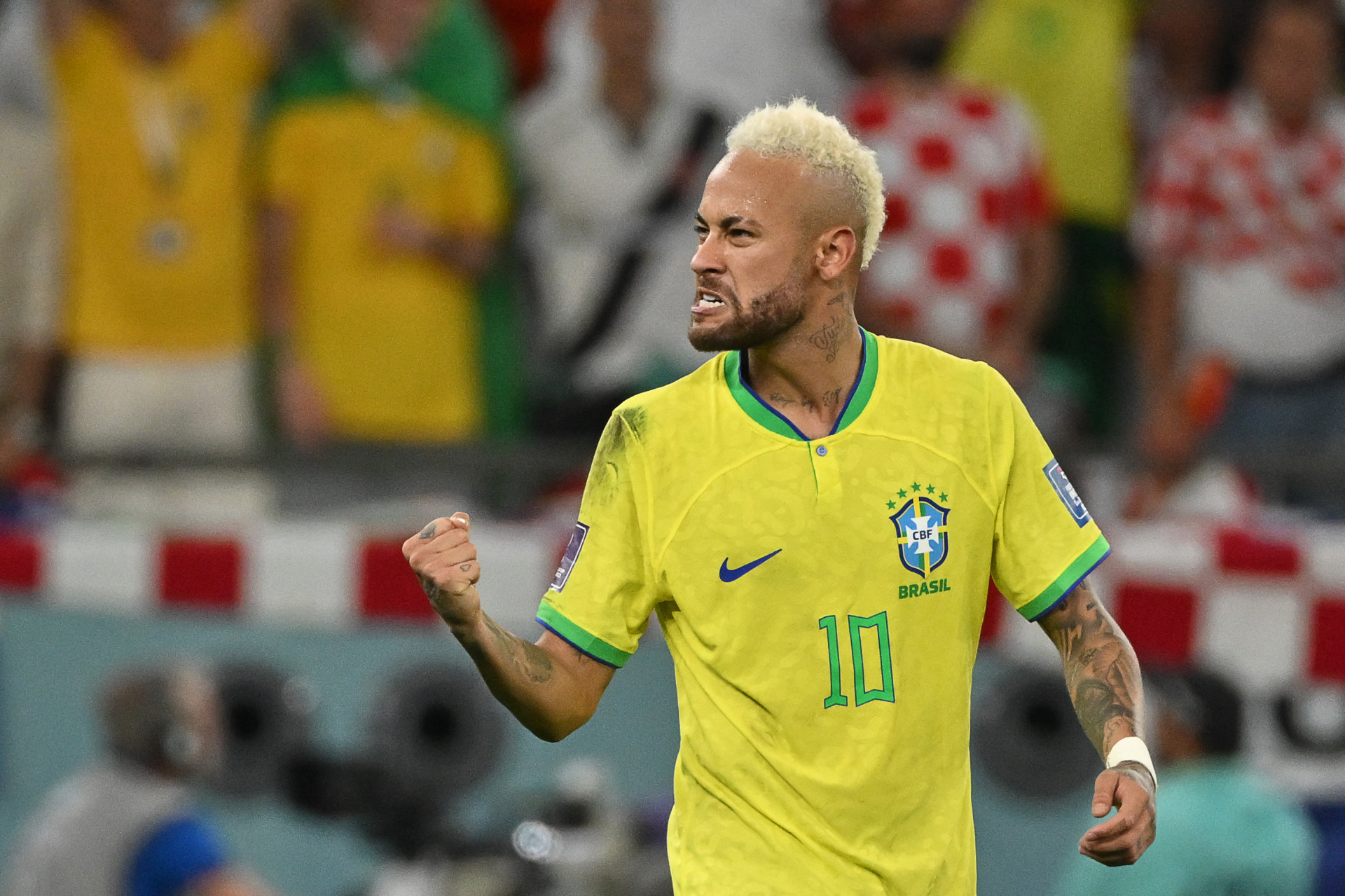 Penteado do camisa 10 no mata-mata da Copa de 2022 - Nelson Almeida / AFP