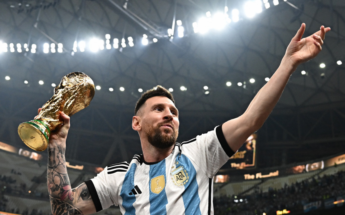 Messi tem 13 gols em Mundiais - Anne-Christine Poujoulat / AFP