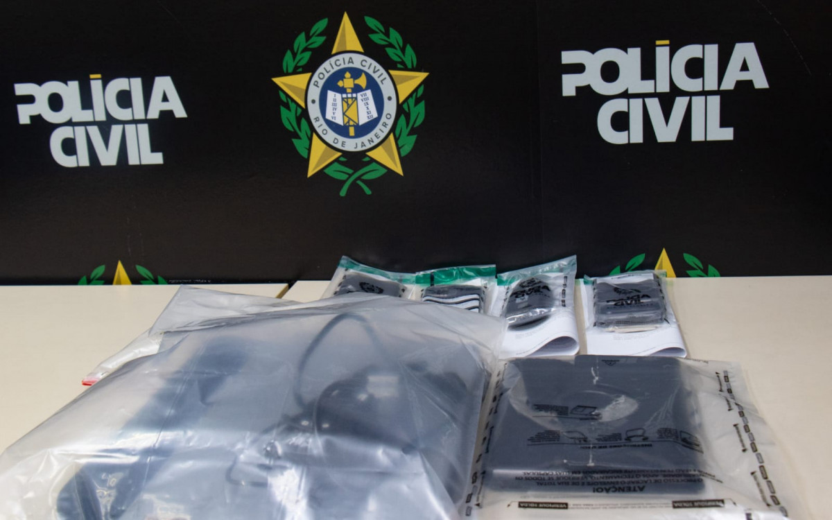 Material apreendido durante a operação