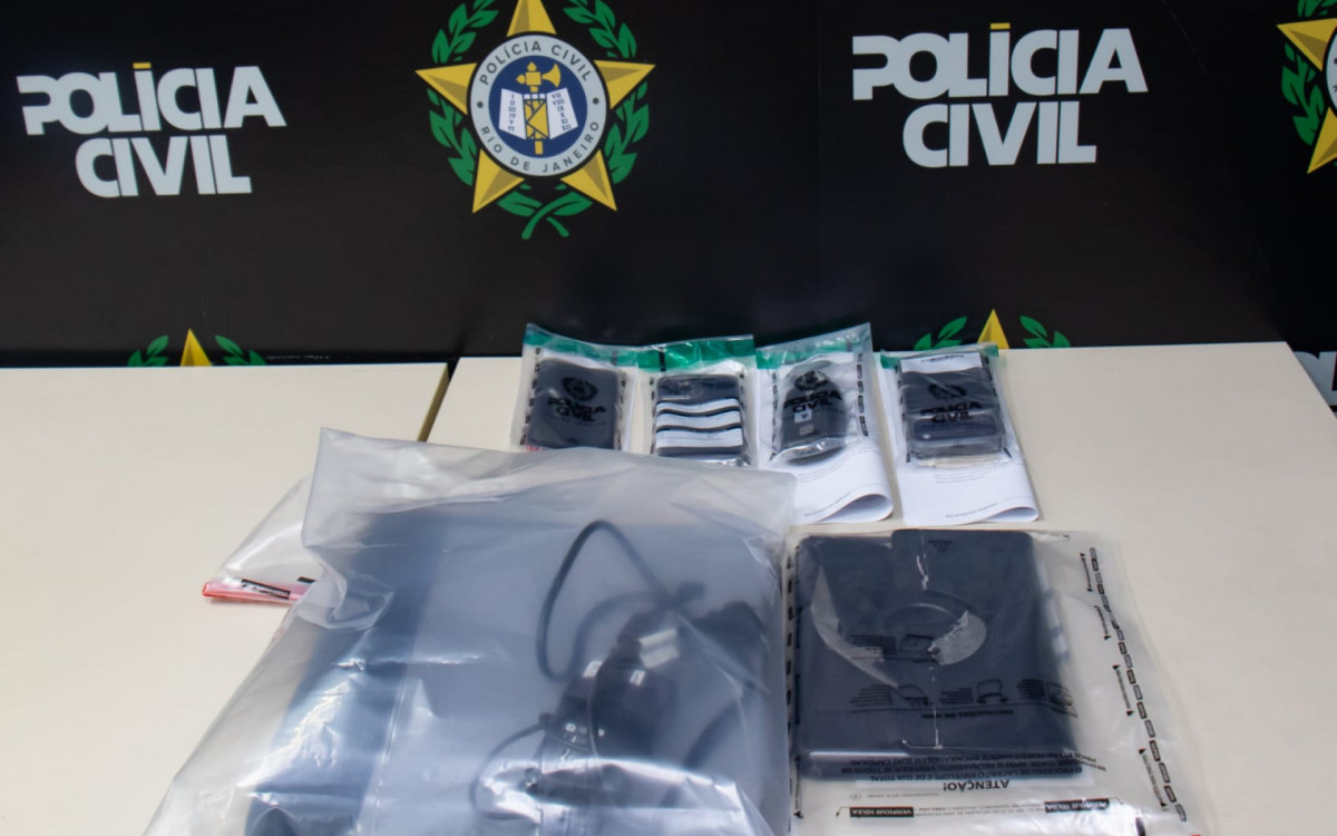Material apreendido durante a operação