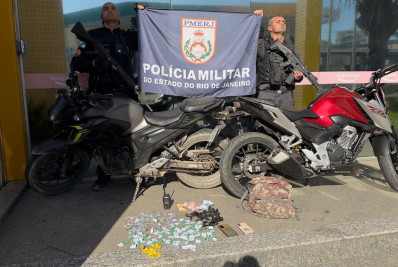 Traficante com seis passagens pela polícia é preso e adolescente é apreendido com grande quantidade de drogas em Macaé