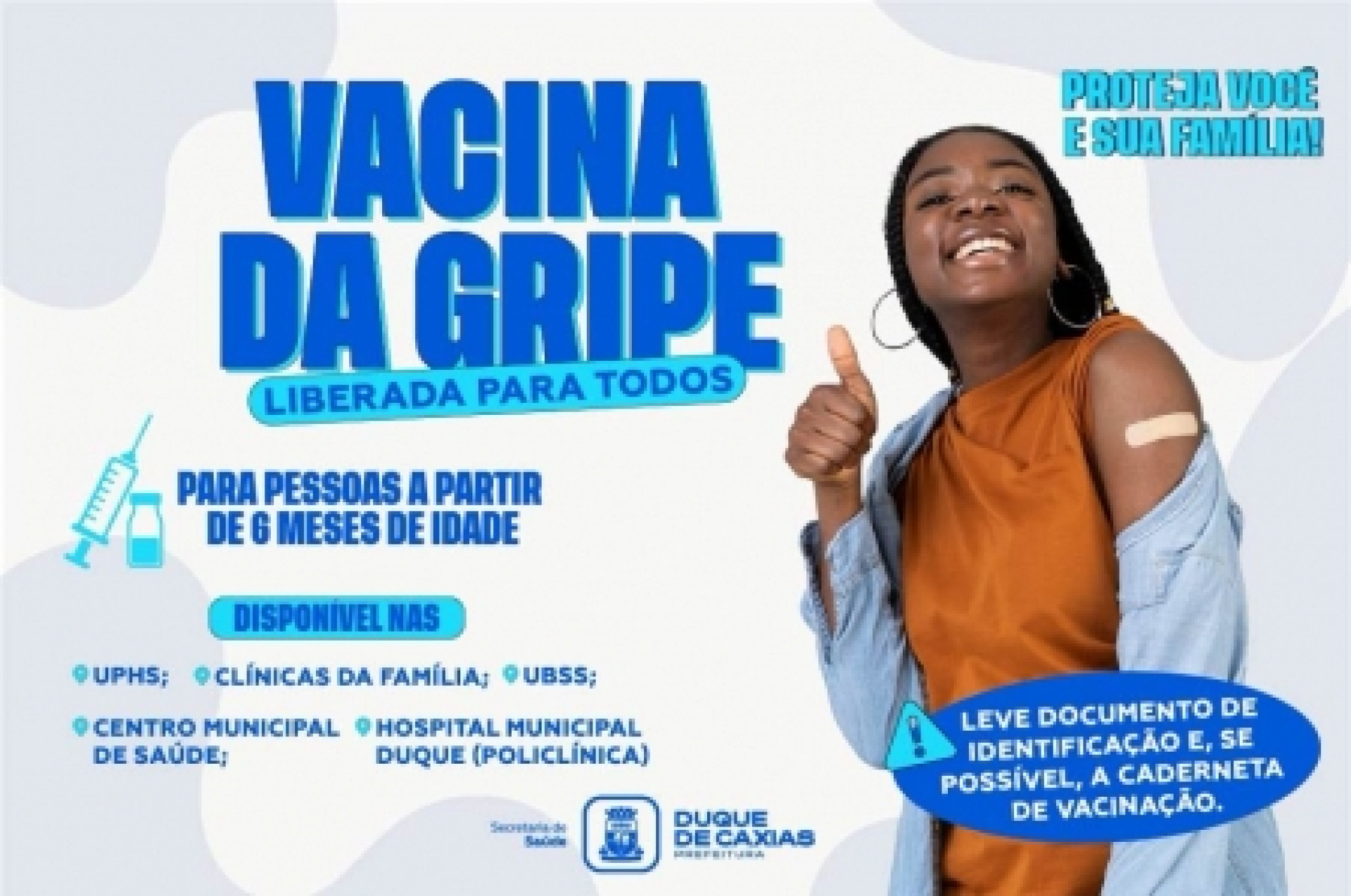 Caxias amplia vacinação da gripe para todas as ida