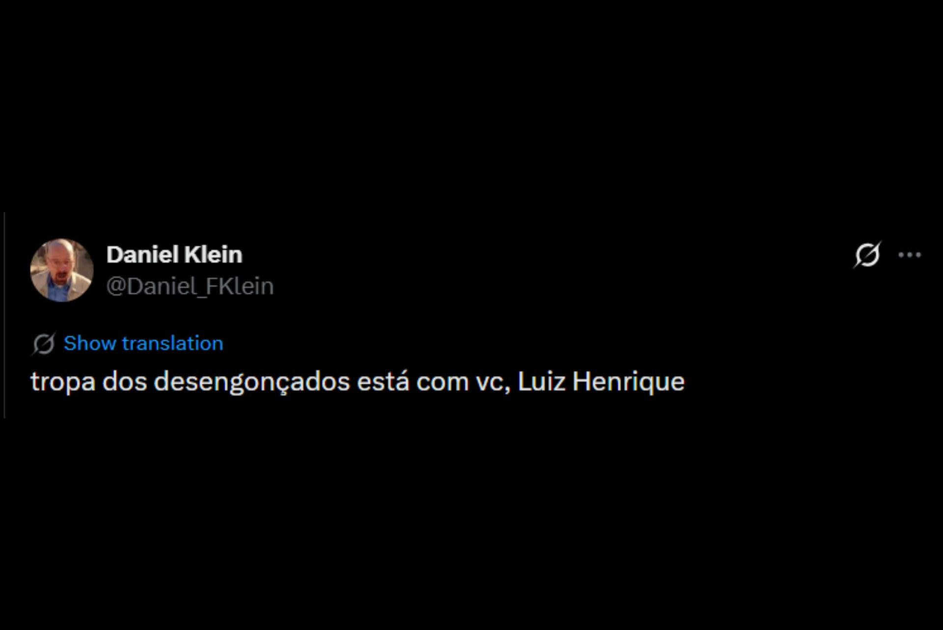 Coordena&ccedil;&atilde;o motora de Luiz Henrique gera zoa&ccedil;&otilde;es na web - Reprodu&ccedil;&atilde;o / X