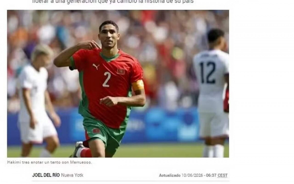 Jornal espanhol aponta Hakimi como principal arma de Marrocos para a Copa