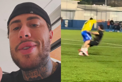 MC Daniel leva cotovelada na boca em jogo beneficente e dispara contra ex-jogador