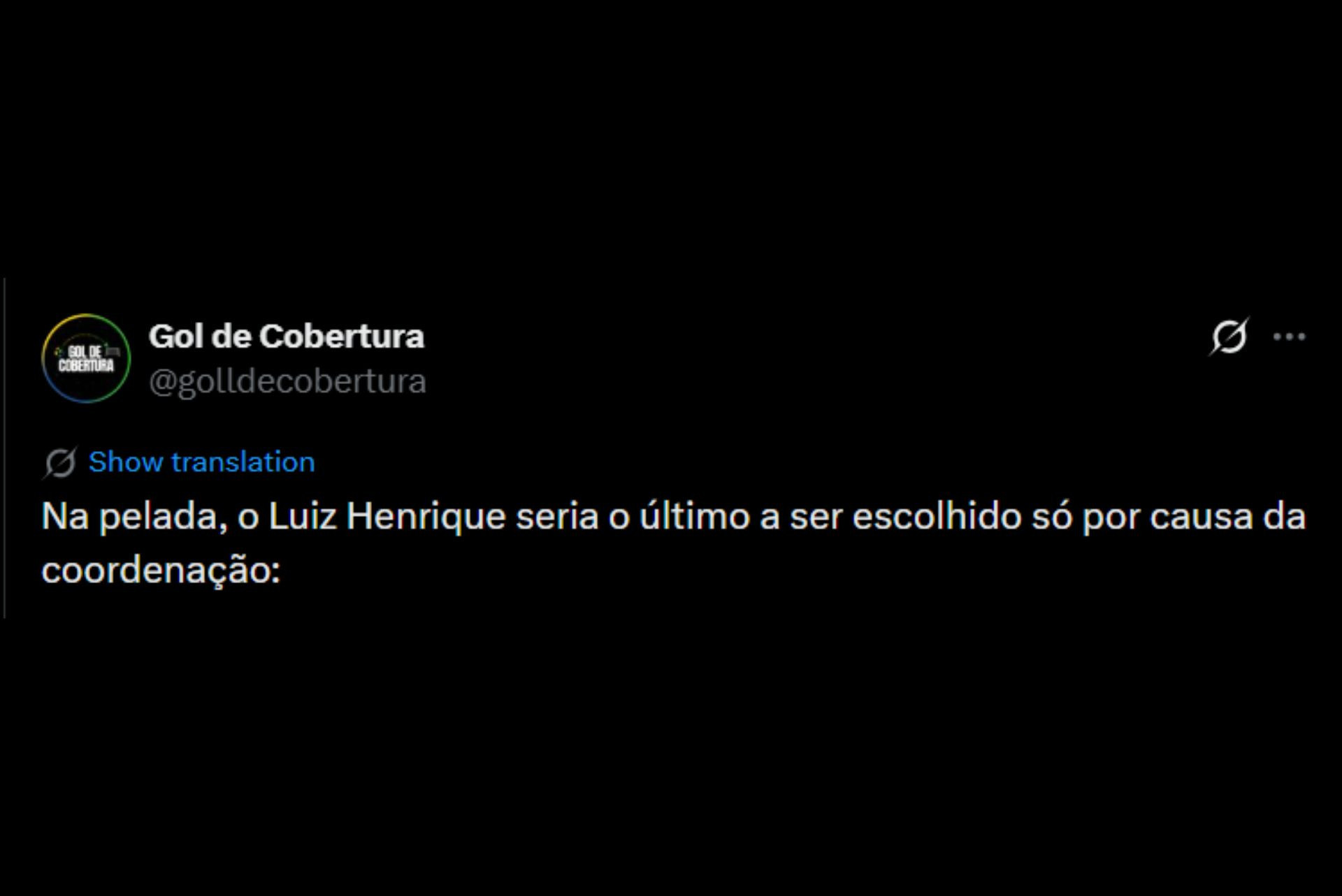 Coordenação motora de Luiz Henrique gera zoações na web - Reprodução / X
