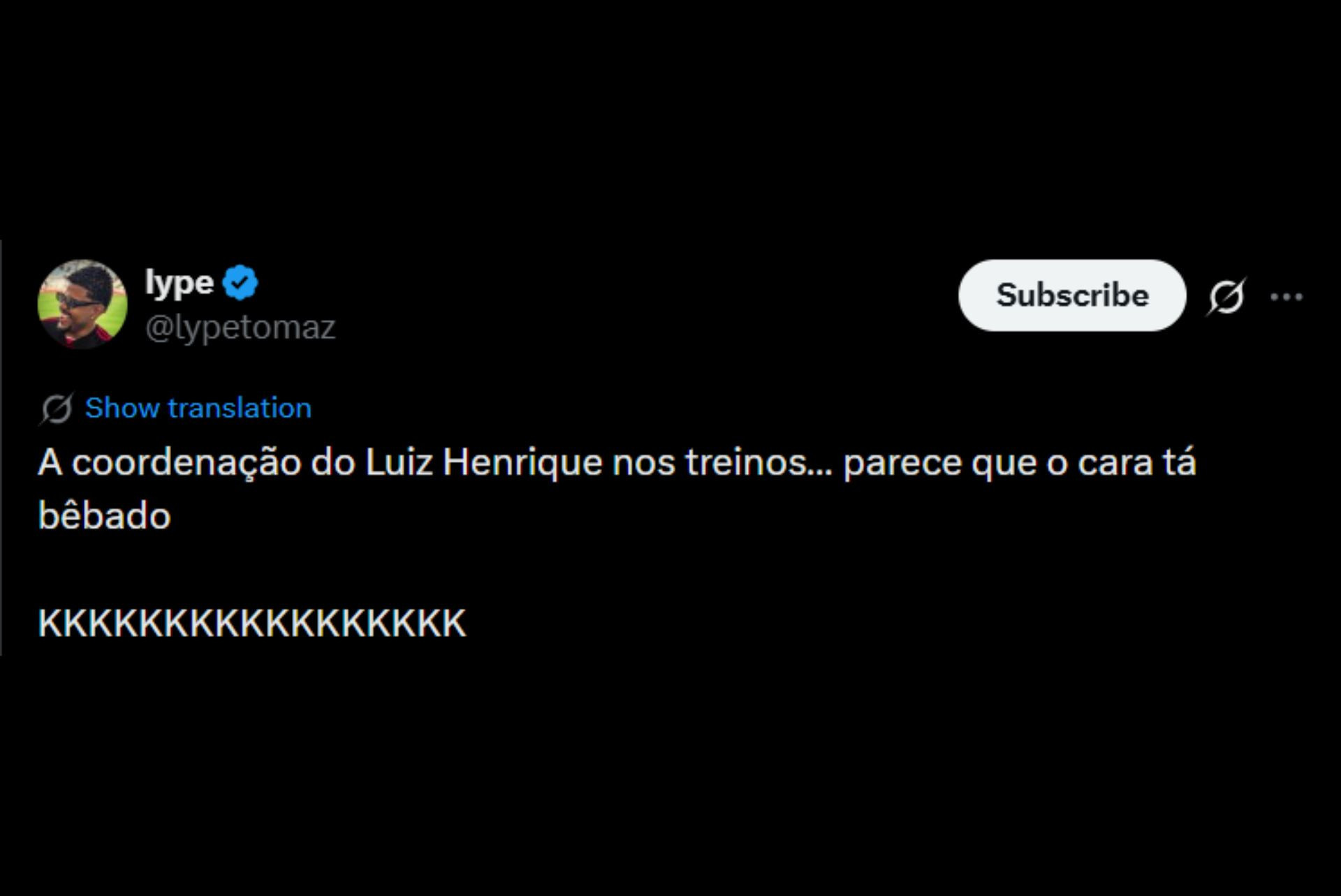 Coordenação motora de Luiz Henrique gera zoações na web - Reprodução / X