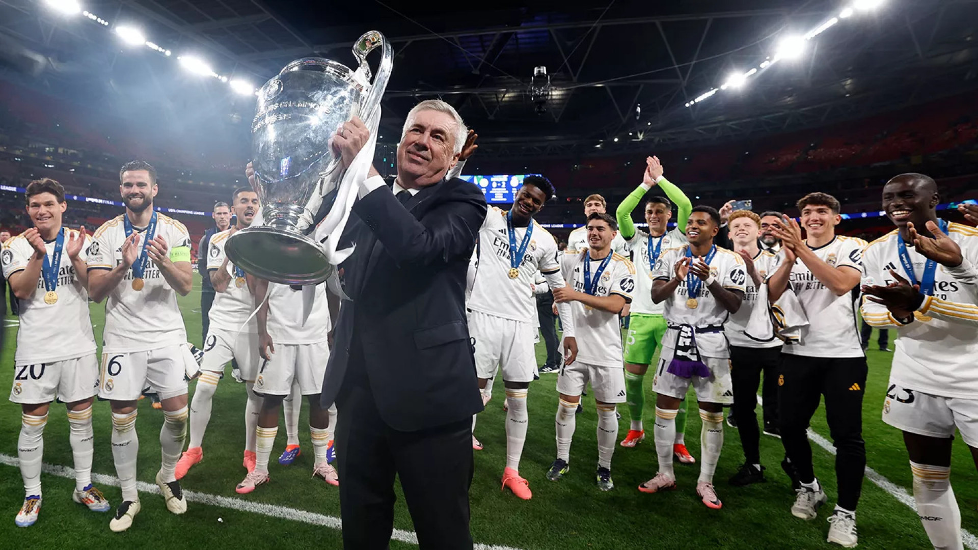 Ancelotti já conquistou cinco Ligas dos Campeões, três pelo Real Madrid - Divulgação / Real Madrid