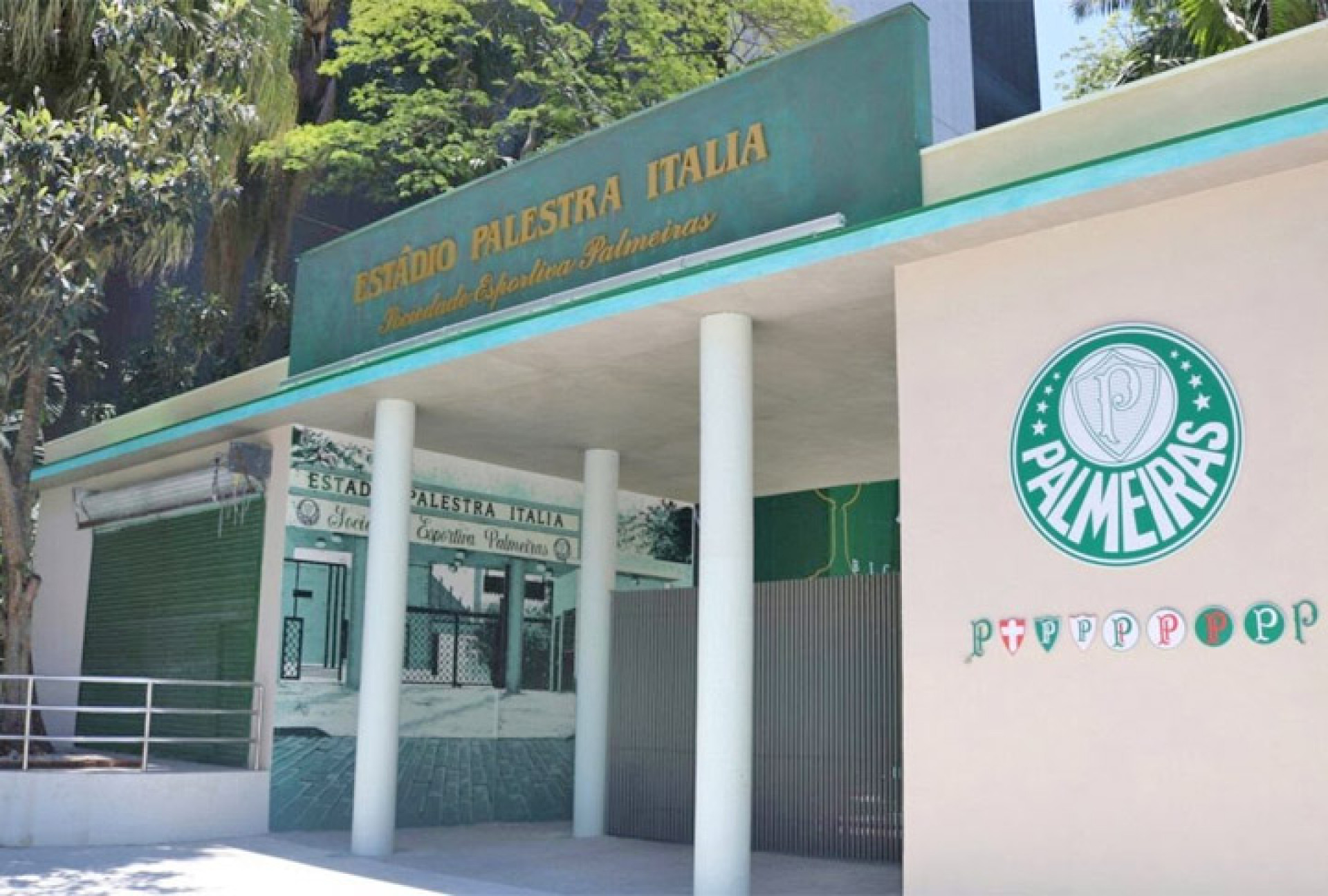 Entrada da sede social do Palmeiras -  Divulga&ccedil;&atilde;o/Palmeiras
