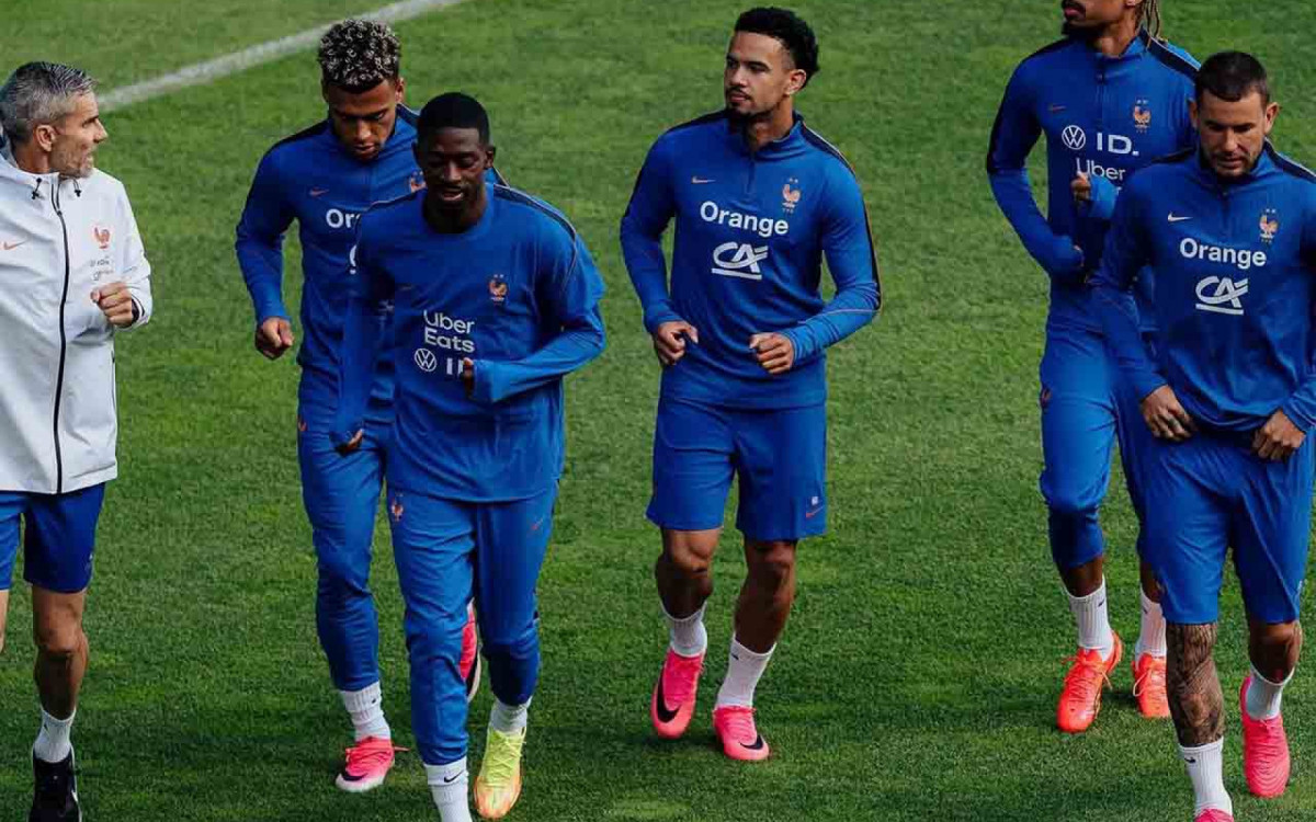 Fran&ccedil;a faz primeiro treino nos EUA em meio &agrave; sombra de Mbapp&eacute;