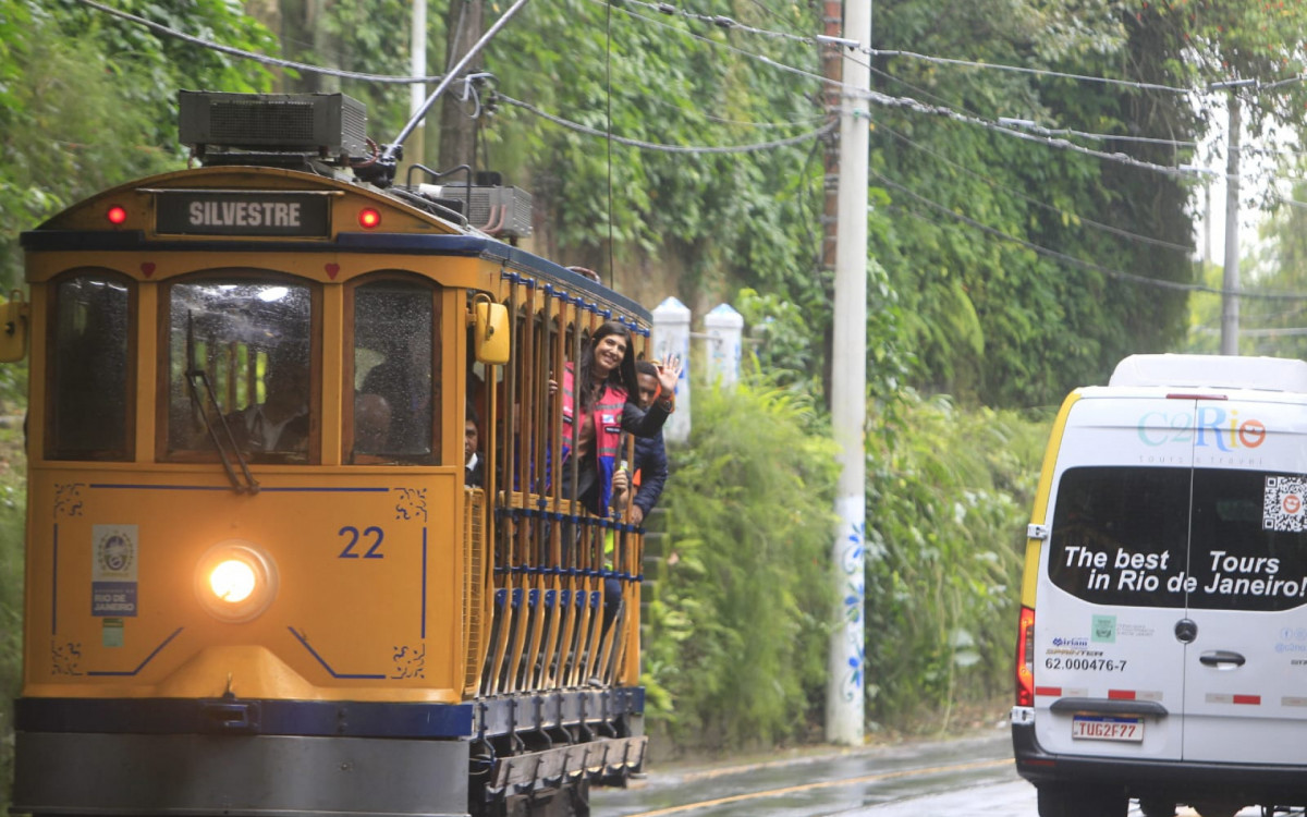 Ramal Silvestre, do Bonde de Santa Teresa, passou por revitalização e reabriu para o público
 - Reginaldo Pimenta/Agência O Dia