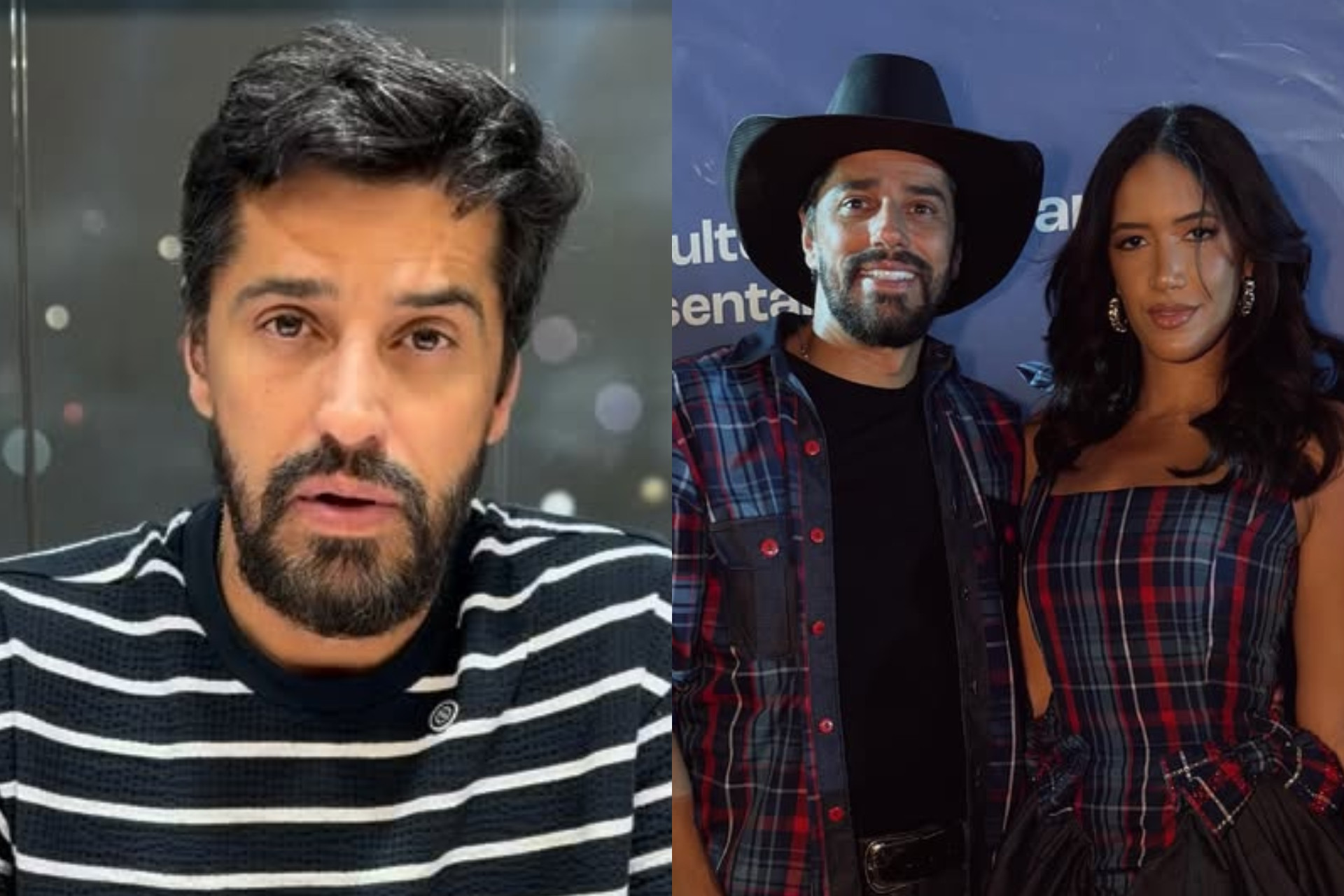 Alberto Cowboy se pronuncia após vazamento de briga com a mulher