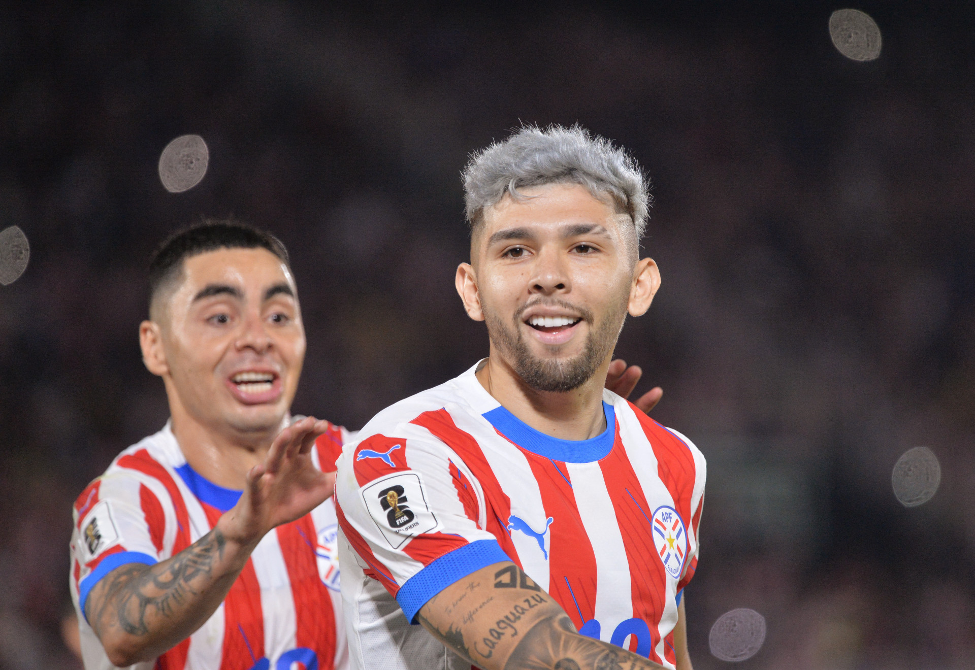 Julio Enciso e Miguel Almirón, destaques do Paraguai na Copa do Mundo - Daniel Duarte / AFP