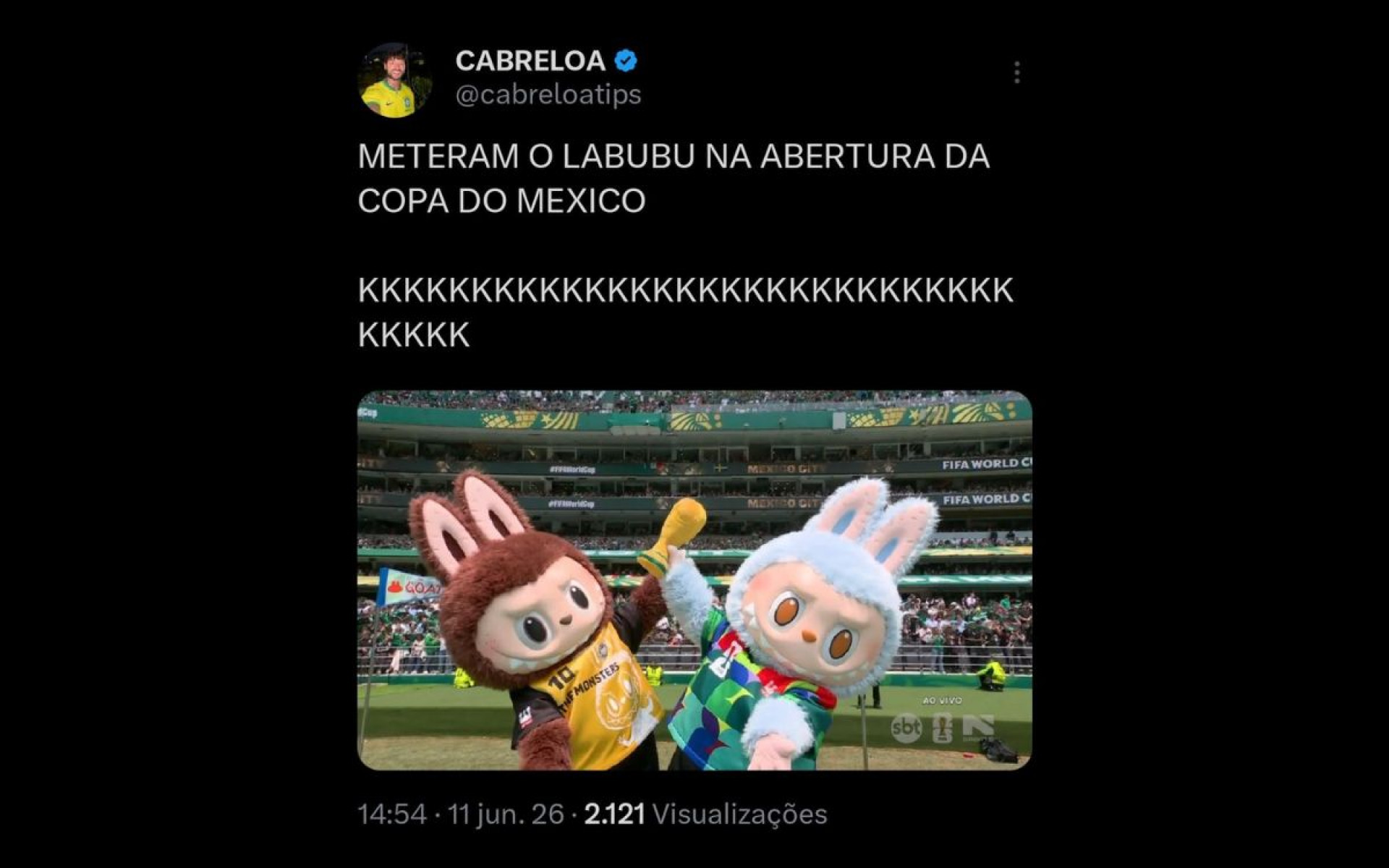 Cerimônia de abertura da Copa do Mundo gera memes na web; co