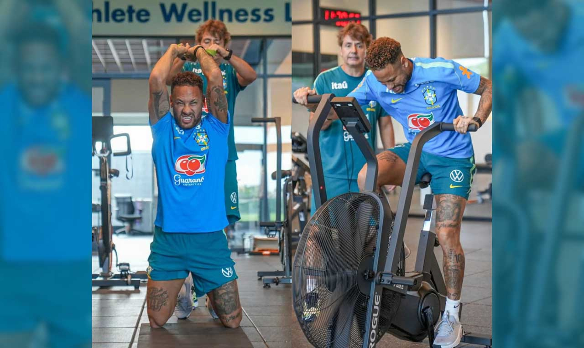 Neymar publica foto na academia &agrave;s v&eacute;speras da estreia do Brasil na Copa