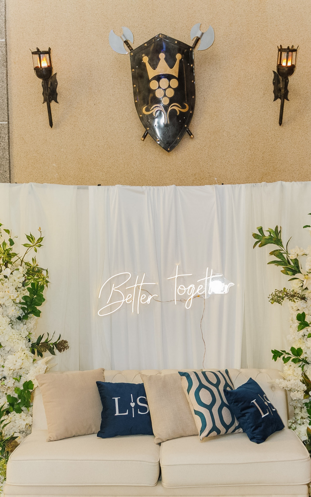 Detalhes da decoração do casamento de Sidney Sampaio e Luana Sales