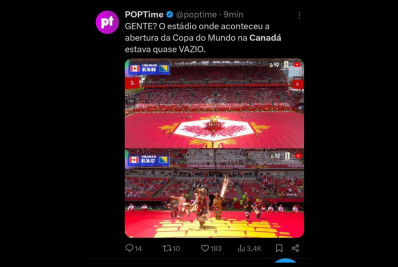 Baixo público em estreia do Canadá na Copa vira alvo de críticas nas redes