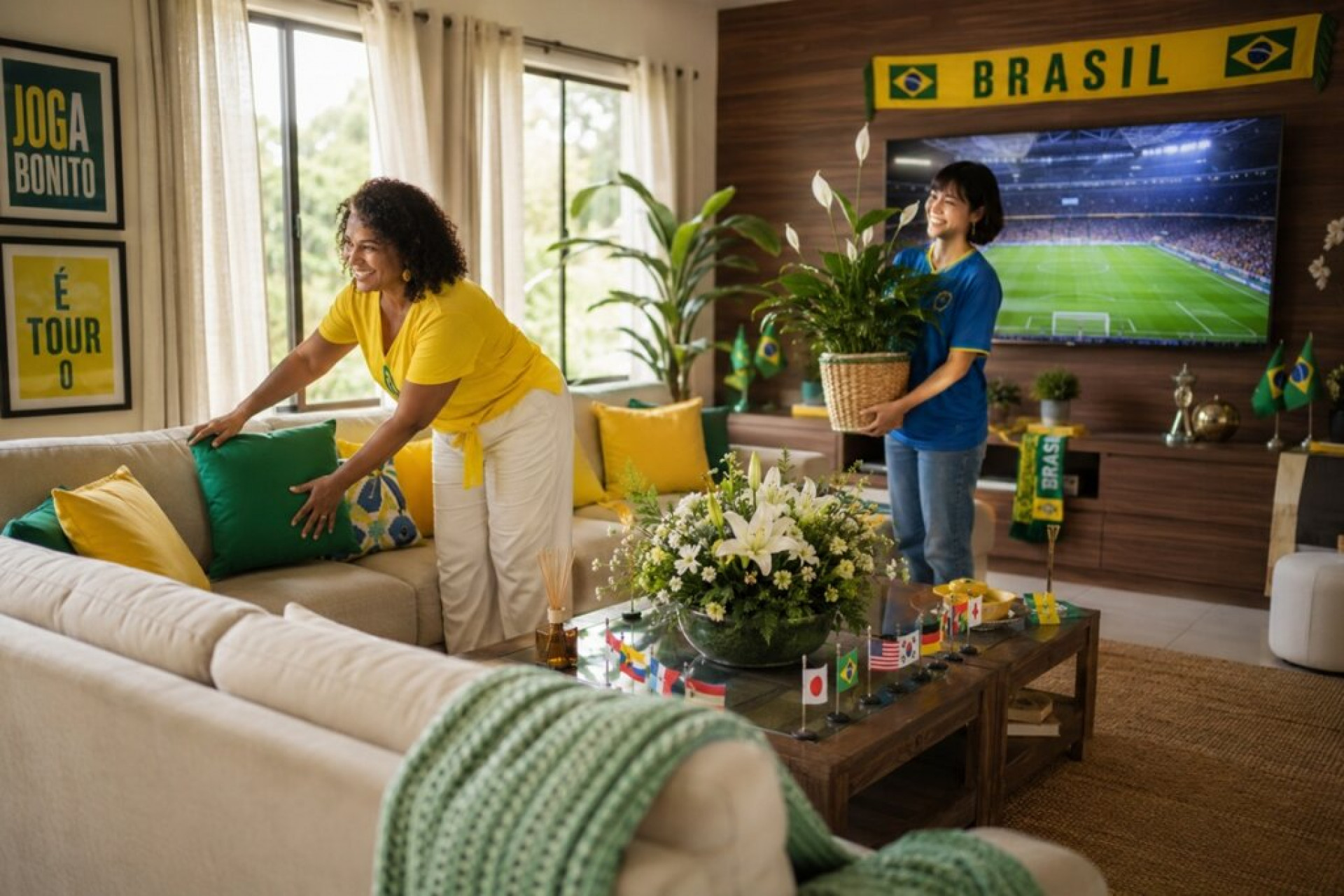 Sala pronta para a Copa: o que o Feng Shui sugere para os dias de jogo
