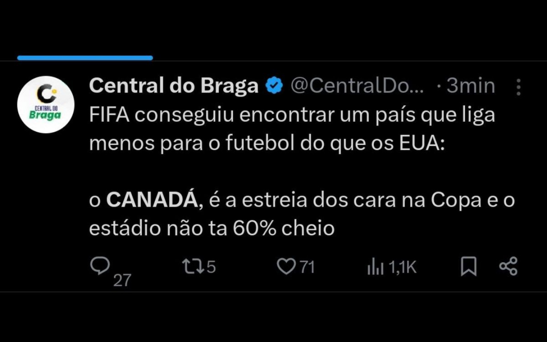 O baixo público no show de abertura chamou atenção nas redes - Reprodução / X