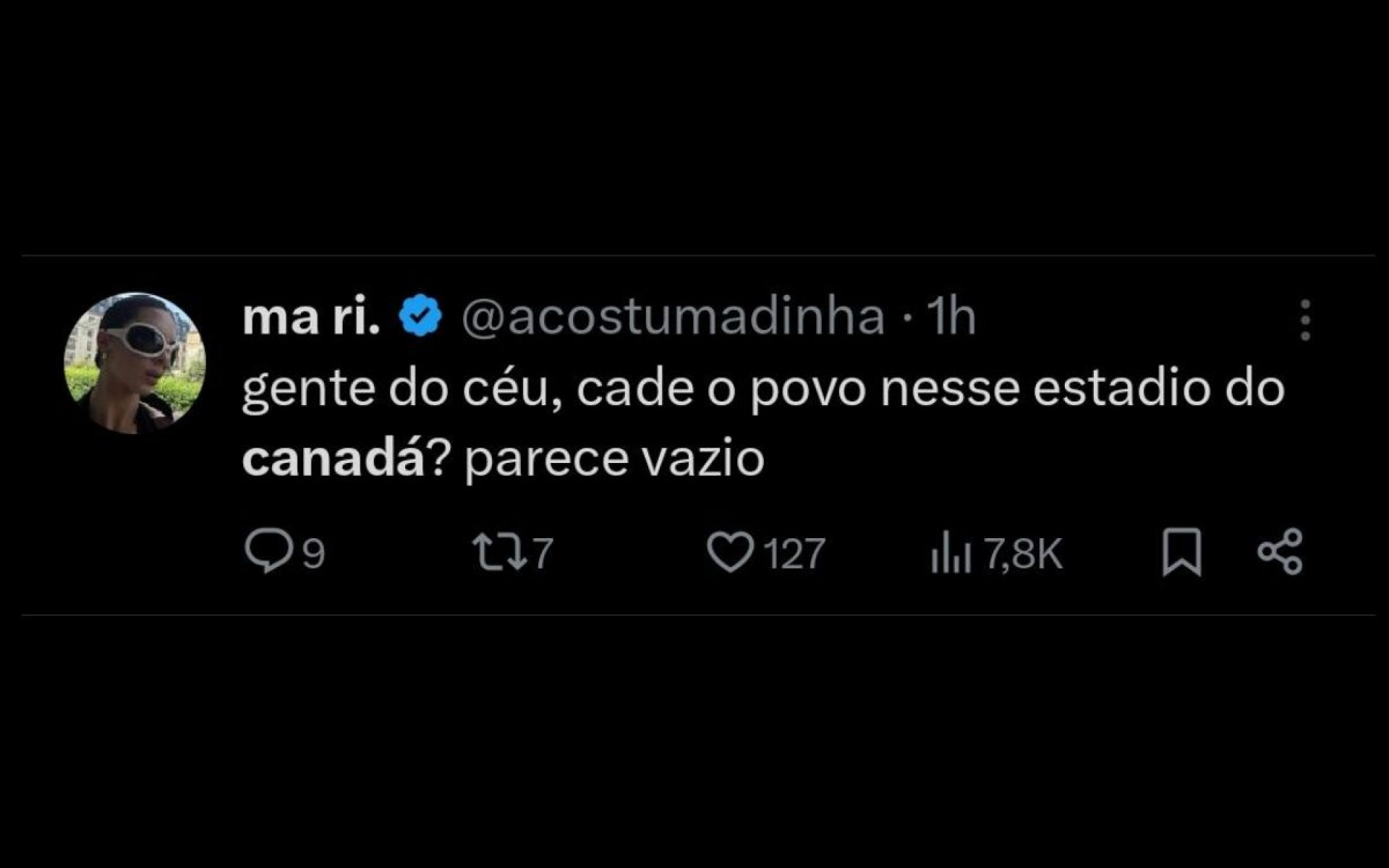 O baixo público no show de abertura chamou atenção nas redes - Reprodução / X