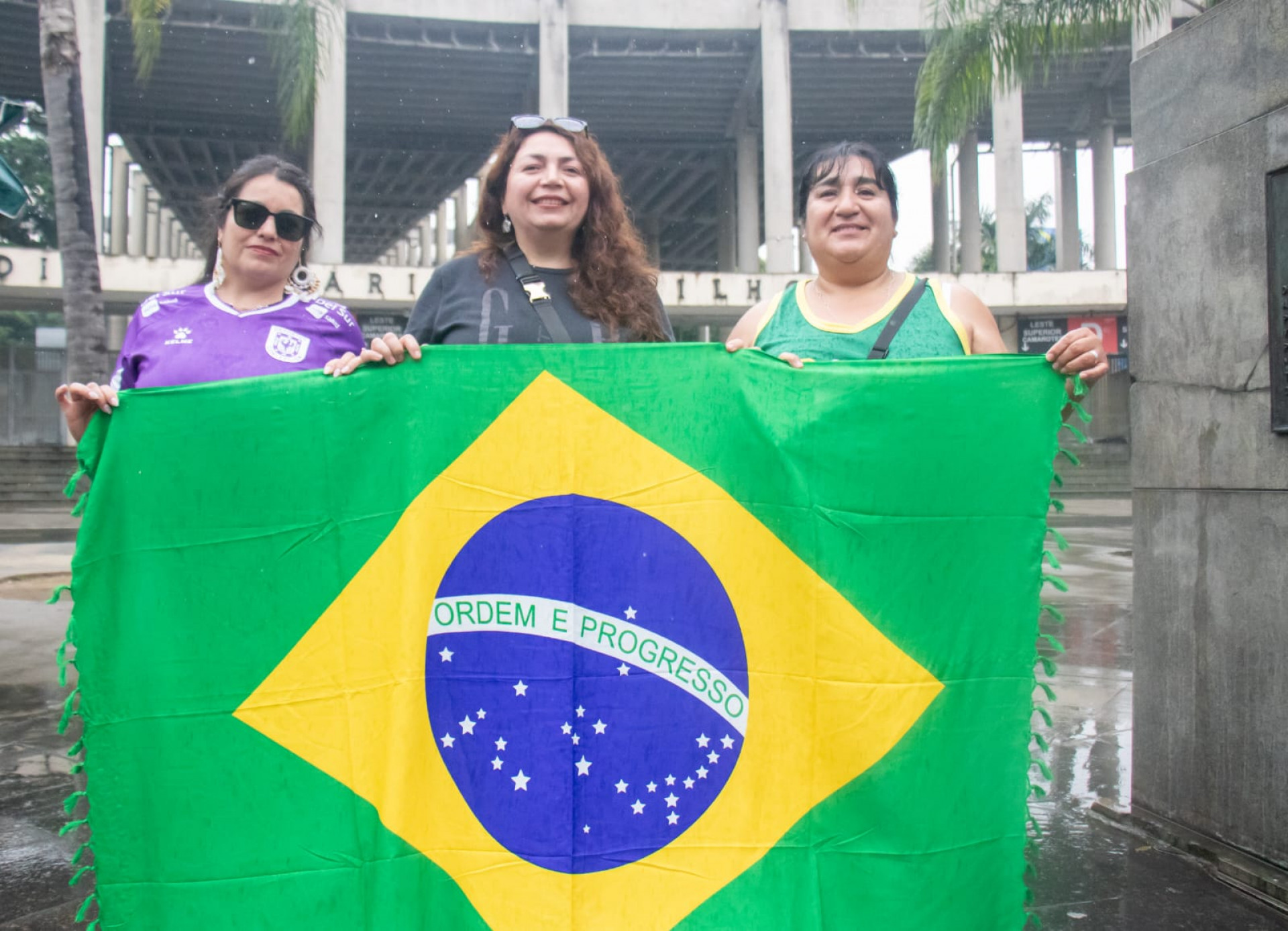 Sandra Aguayo, Claudia Fernandez e Carolina Paredes - Érica Martin / Agência O DIA