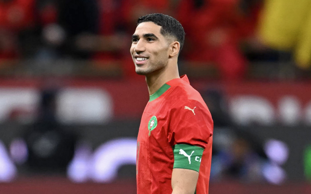 Hakimi, da seleção marroquina, projetou o jogo contra o Brasil e mostrou que não vê um favorito para a partida