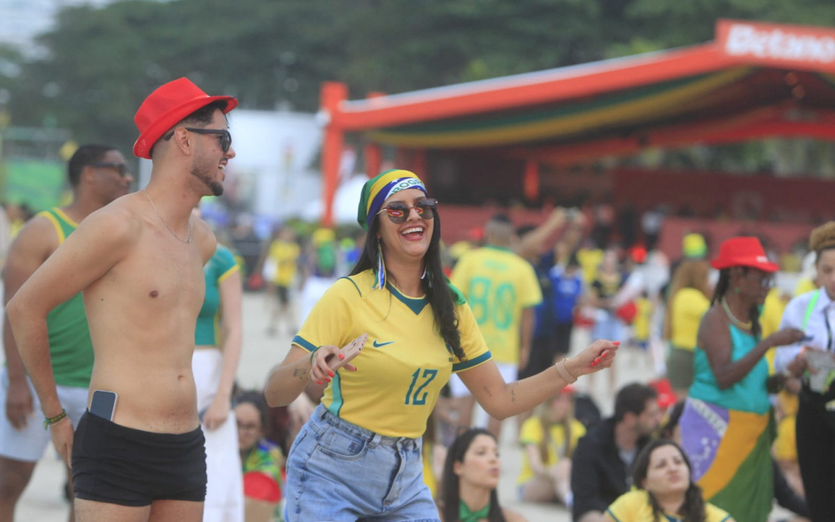 Movimentação na Fanfest de Copacabana - Reginaldo Pimenta/Agência O DIA