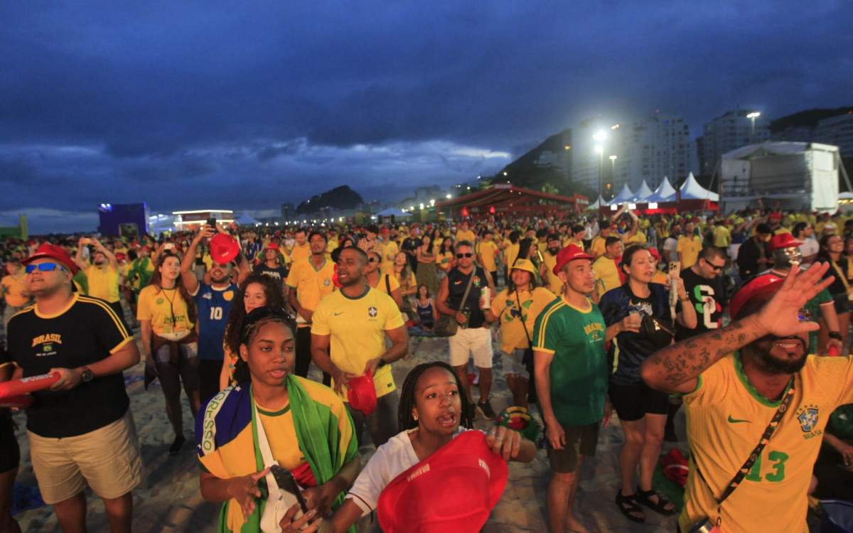 Movimentação na Fanfest de Copacabana - Reginaldo Pimenta/Agência O DIA