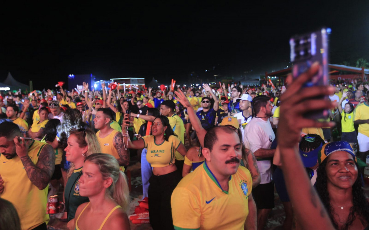Movimentação na Fan Fest em Copacabana - Reginaldo Pimenta/Agência O DIA