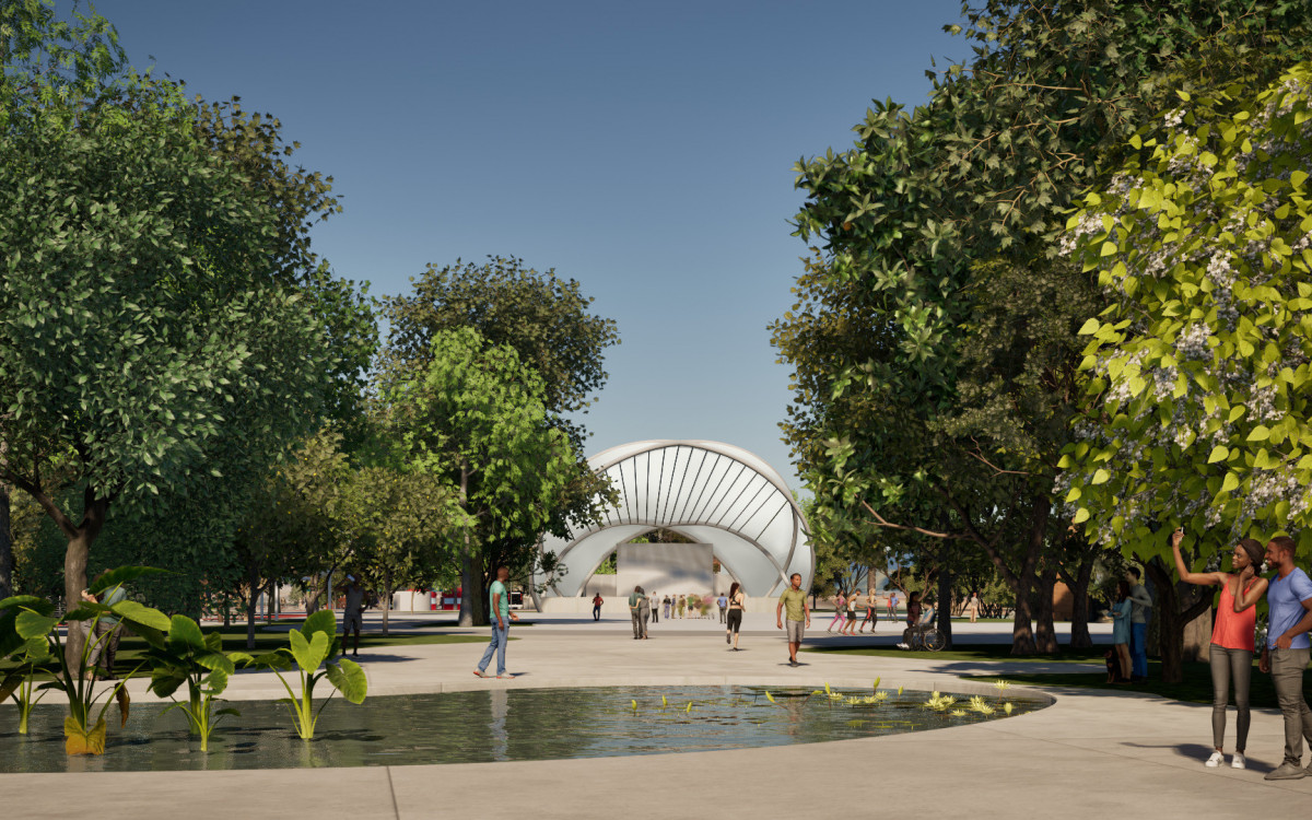 Na área cultural, está prevista a construção de um espaço para eventos com palco coberto - Divulgação/Prefeitura do Rio
