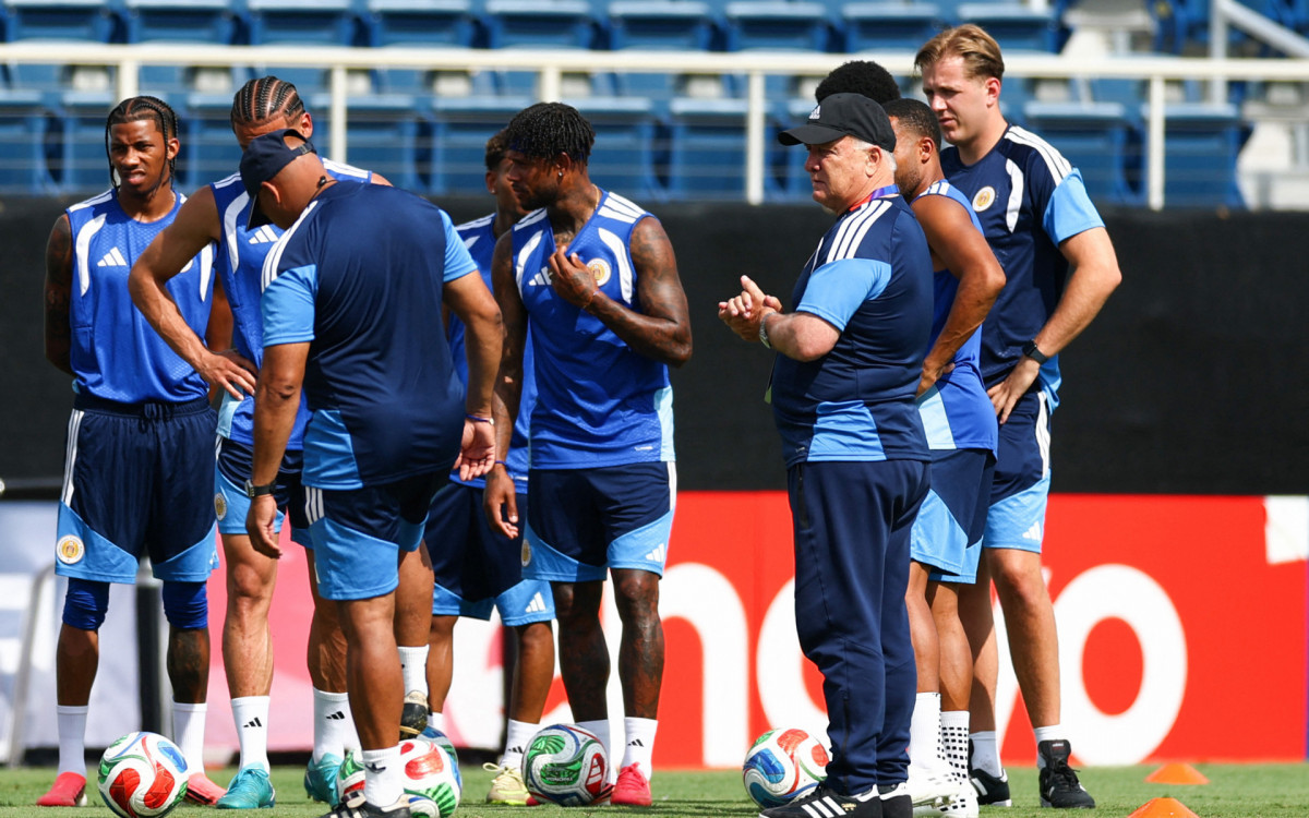 Treino da seleção de Curaçao