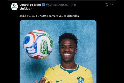 Torcedores se declaram a Vini Jr após gol na estreia do Brasil na Copa