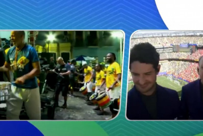 Vídeo! Torcedores vão à loucura nas redes sociais com 'Olodum no SBT' com Galvão Bueno