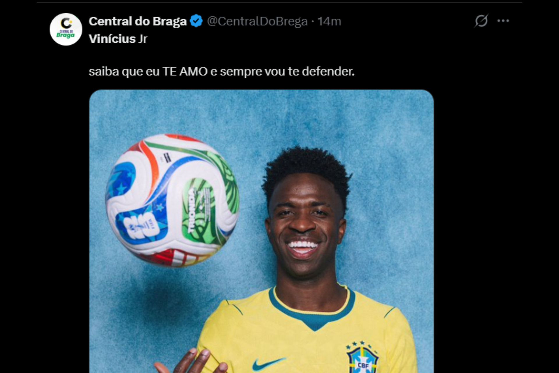Torcedores se declaram a Vini Jr após gol na estreia - Reprodução / X