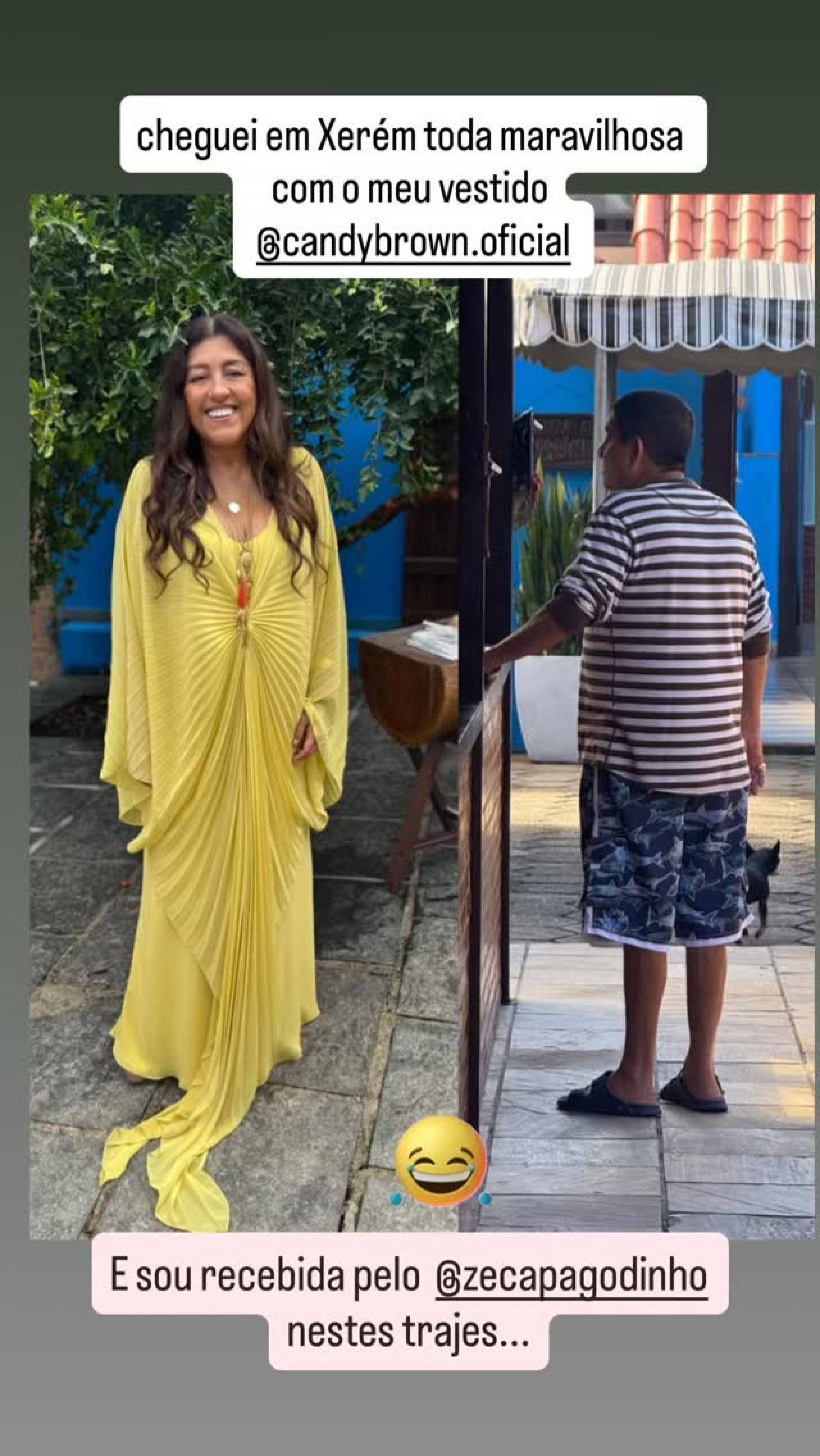 Regina Casé mostra como encontrou Zeca Pagodinho em casamento de Xande de Pilares - Reprodução / Instagram