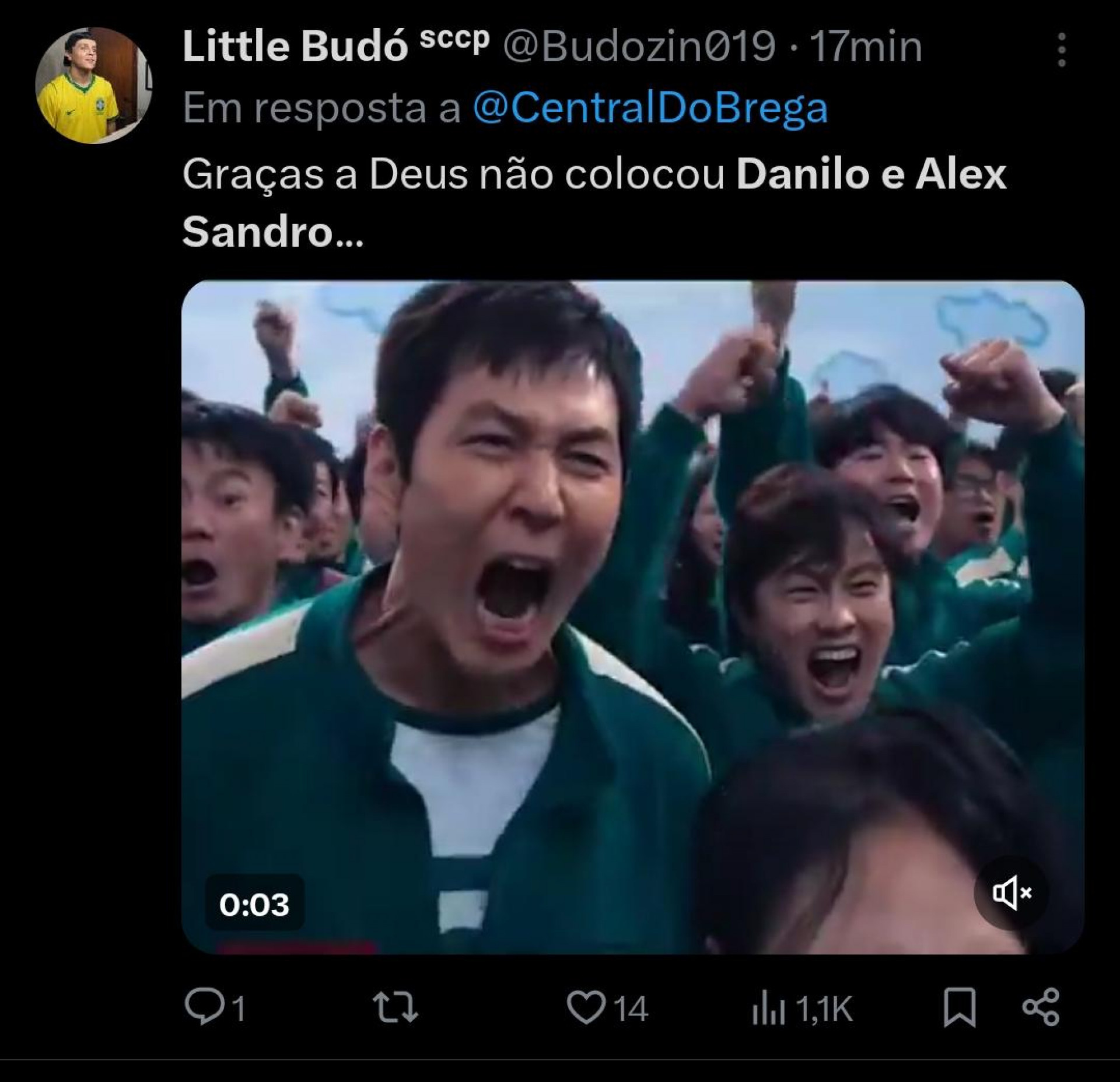 Torcedores celebram escalação do Brasil para a estreia - Reprodução / X
