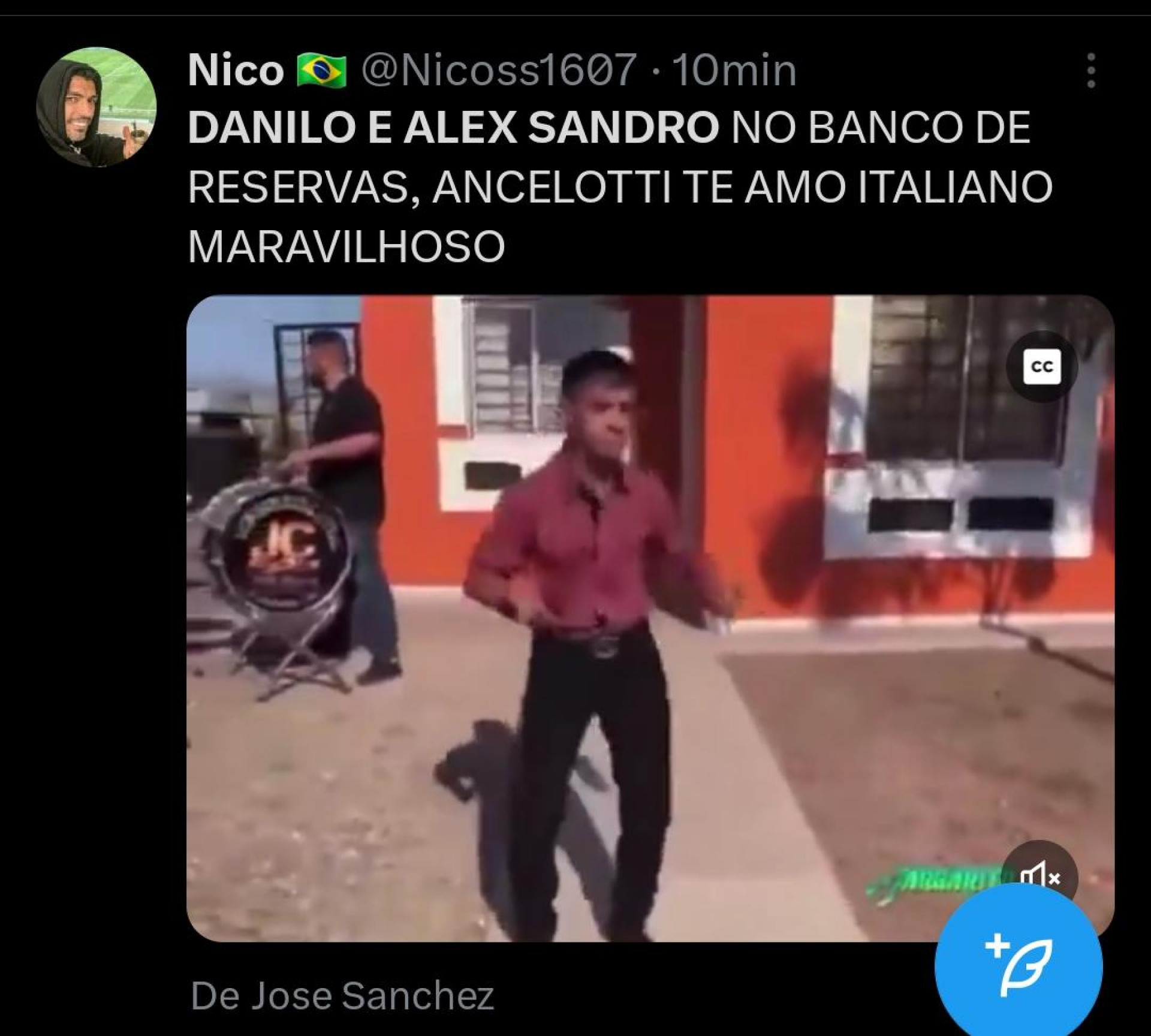 Torcedores celebram escalação do Brasil para a estreia - Reprodução / X