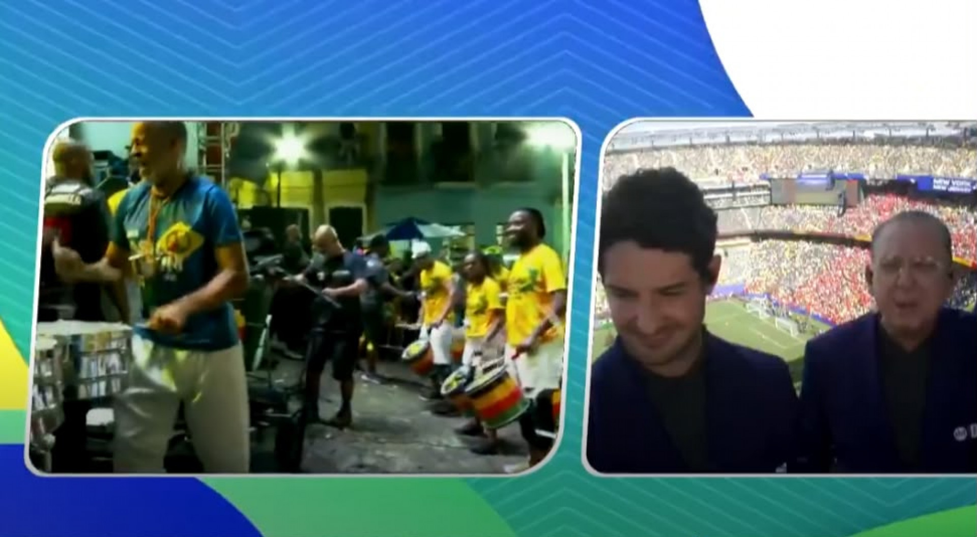 Vídeo! Torcedores vão à loucura nas redes sociais com 'Olodum no SBT' com Galvão Bueno