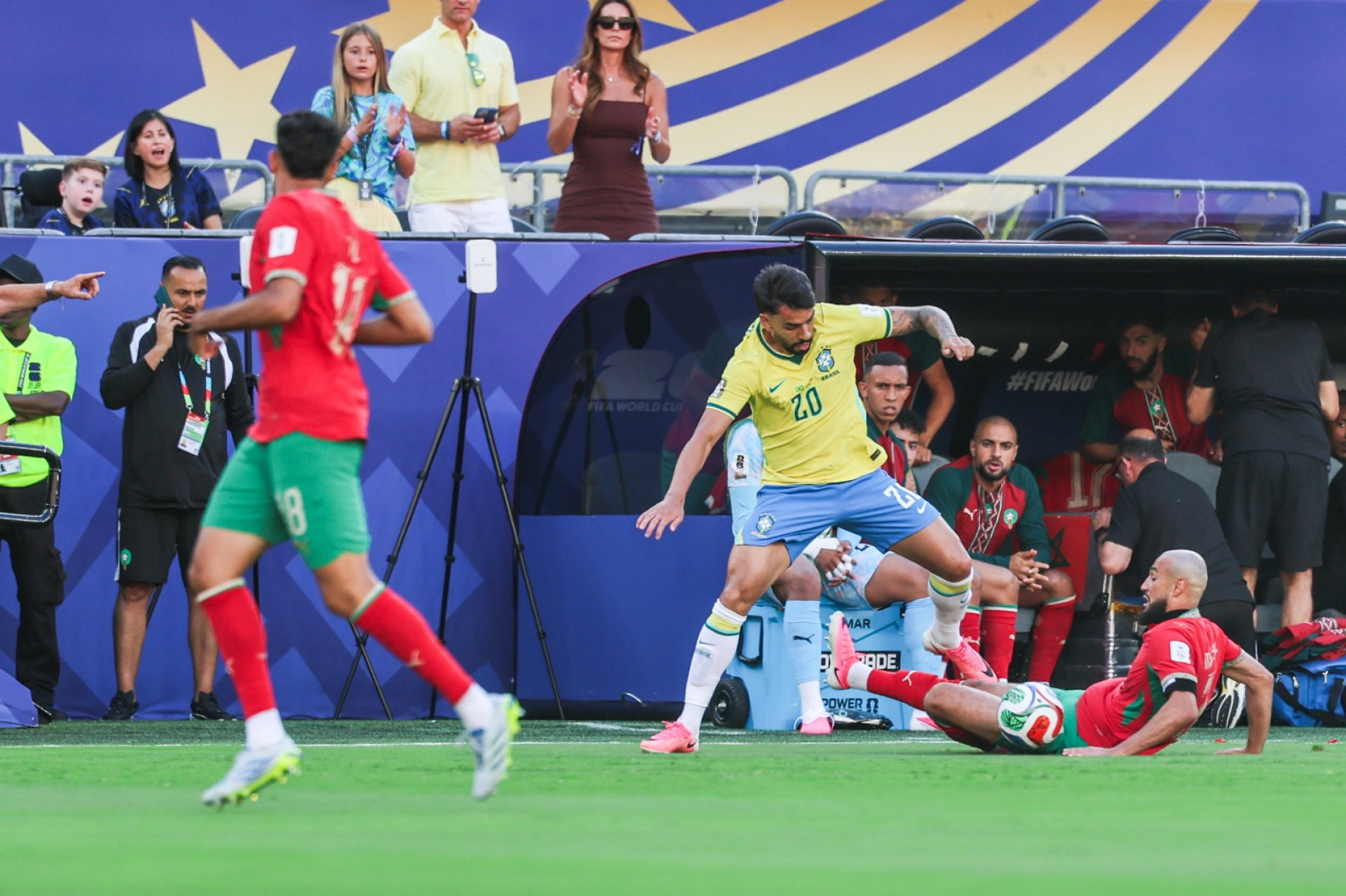 Brasil fez sua estreia na Copa do Mundo contra o Marrocos - William Volcov/Parceiro/Agência O Dia