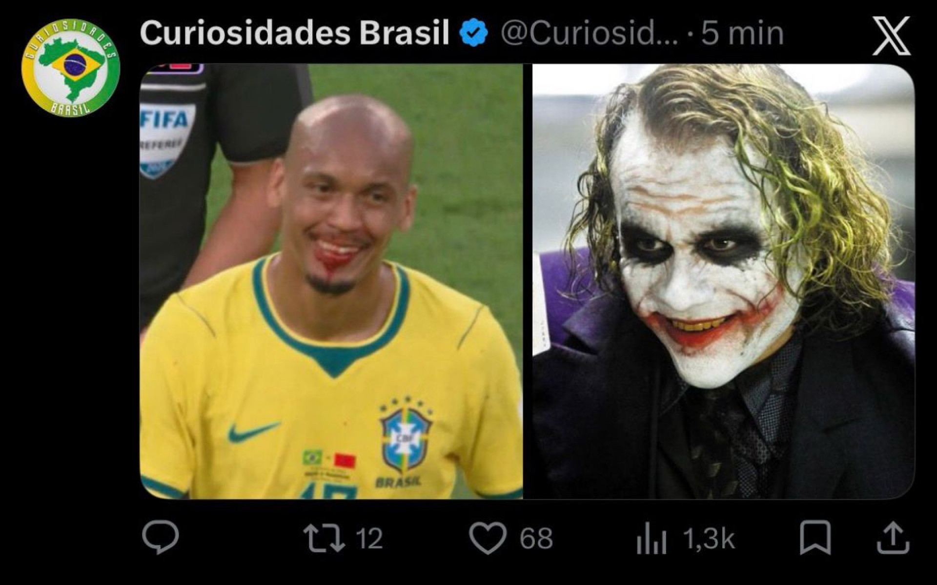 Estreia do Brasil na Copa do Mundo rendeu memes na Web - Reprodução / Internet