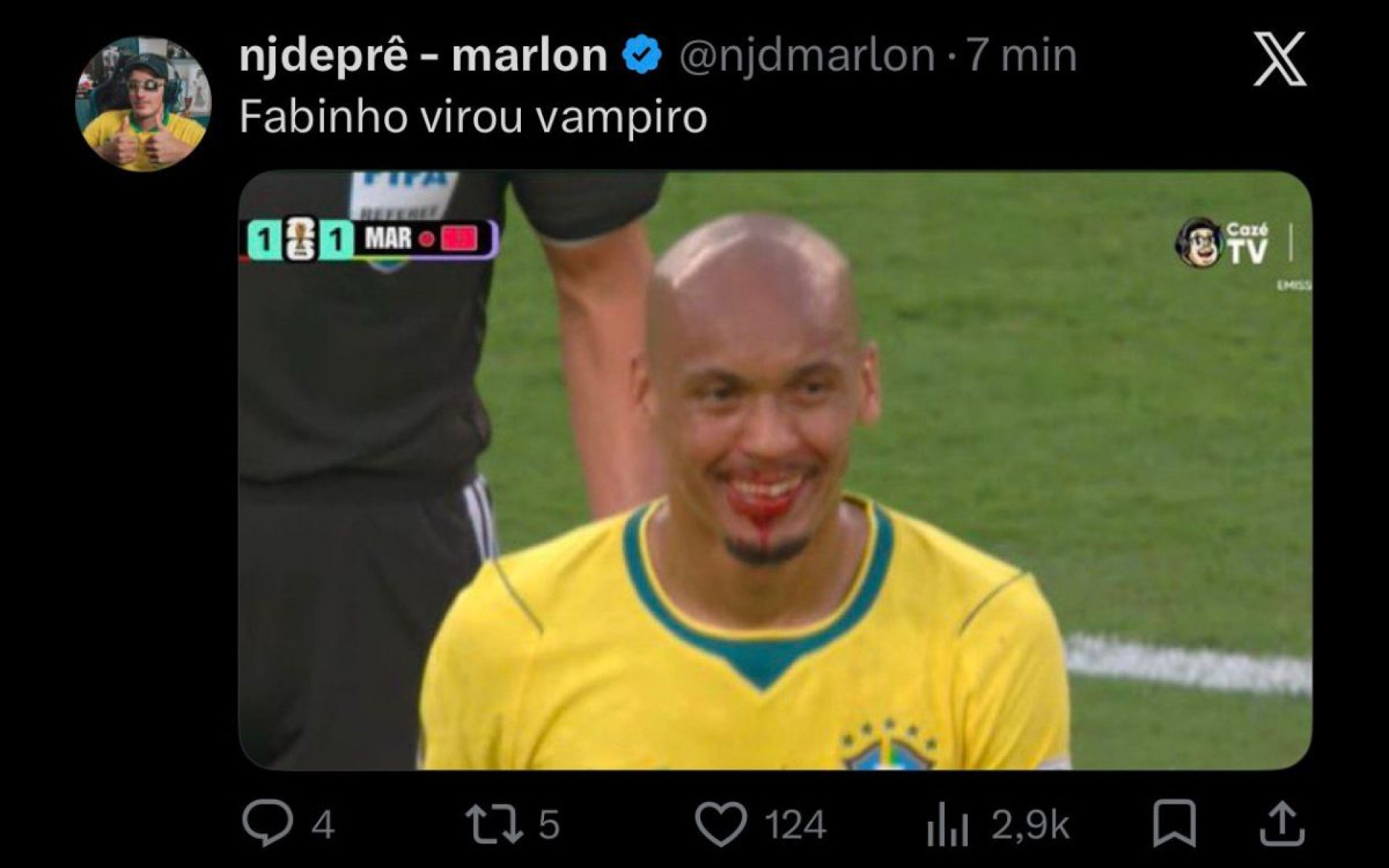 Estreia do Brasil na Copa do Mundo rendeu memes na Web - Reprodução / Internet