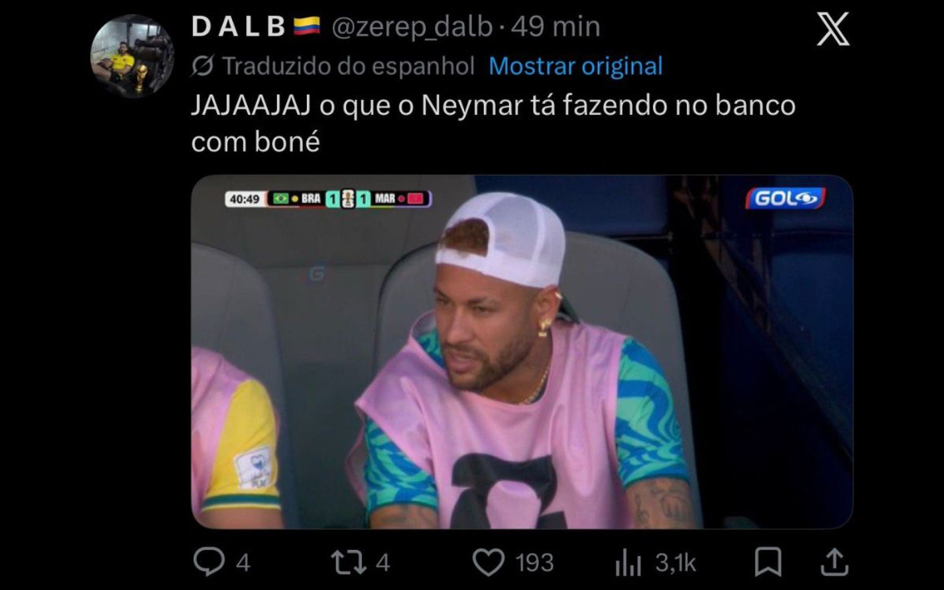 Estreia do Brasil na Copa do Mundo rendeu memes na Web - Reprodução / Internet