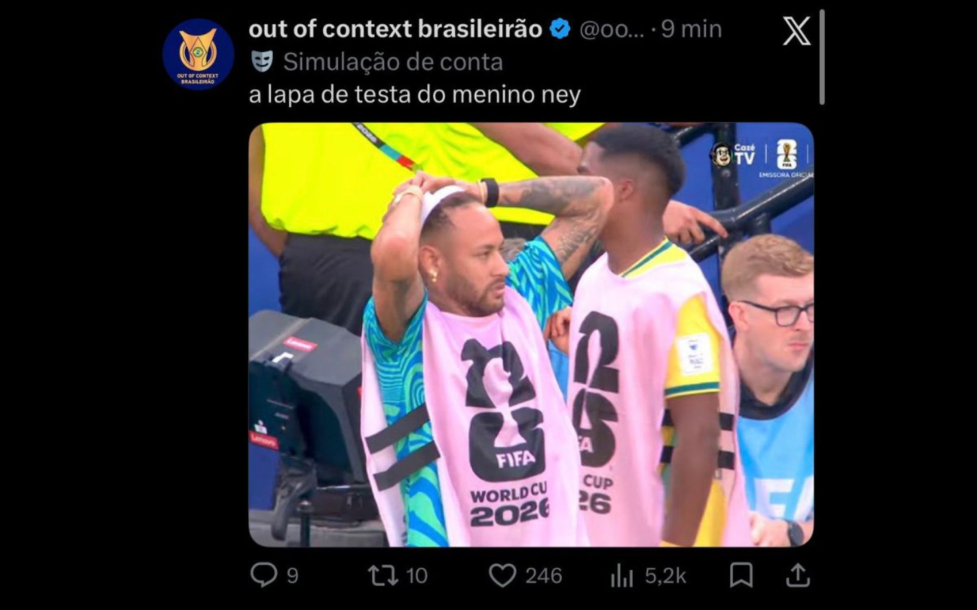 Estreia do Brasil na Copa do Mundo rendeu memes na Web - Reprodução / Internet