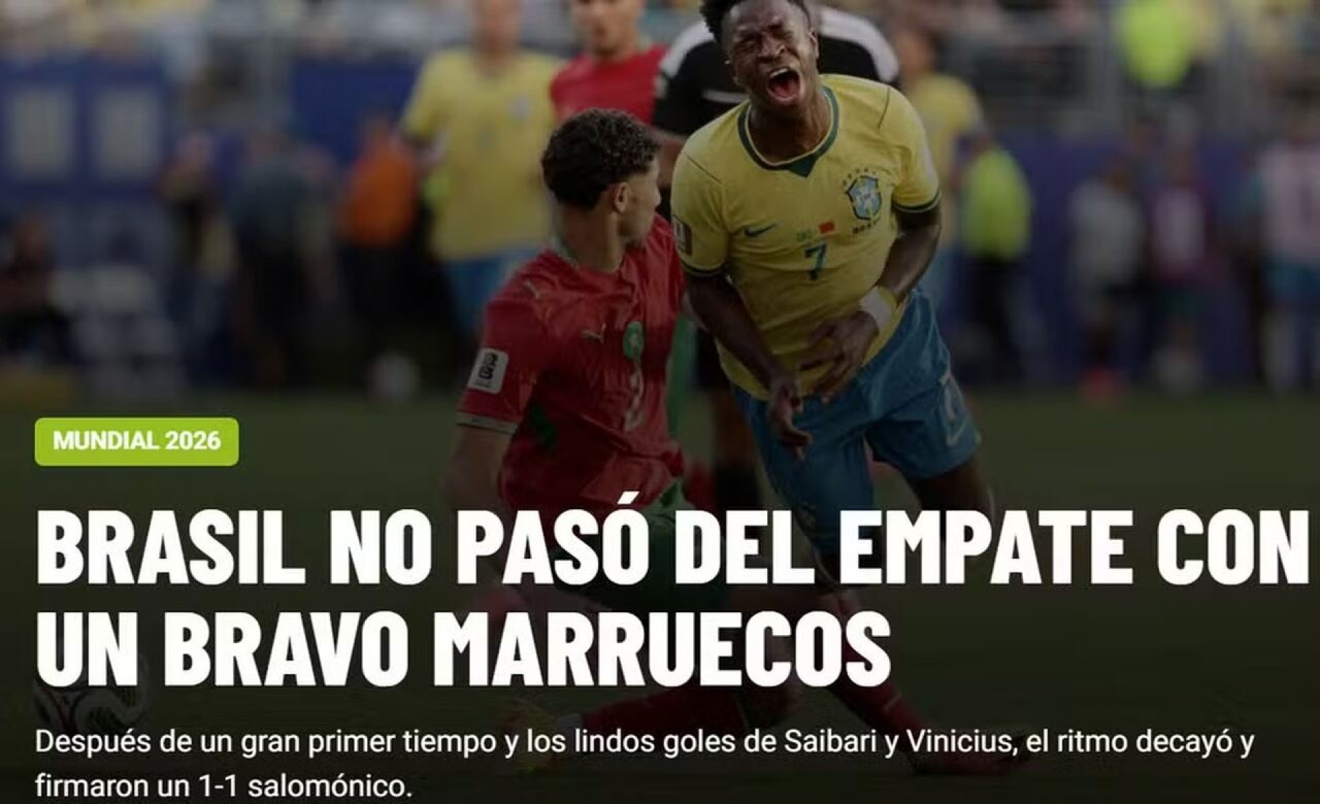 Imprensa internacional repercute empate do Brasil e exalta atua&ccedil;&atilde;o de Vini Jr na estreia da Copa