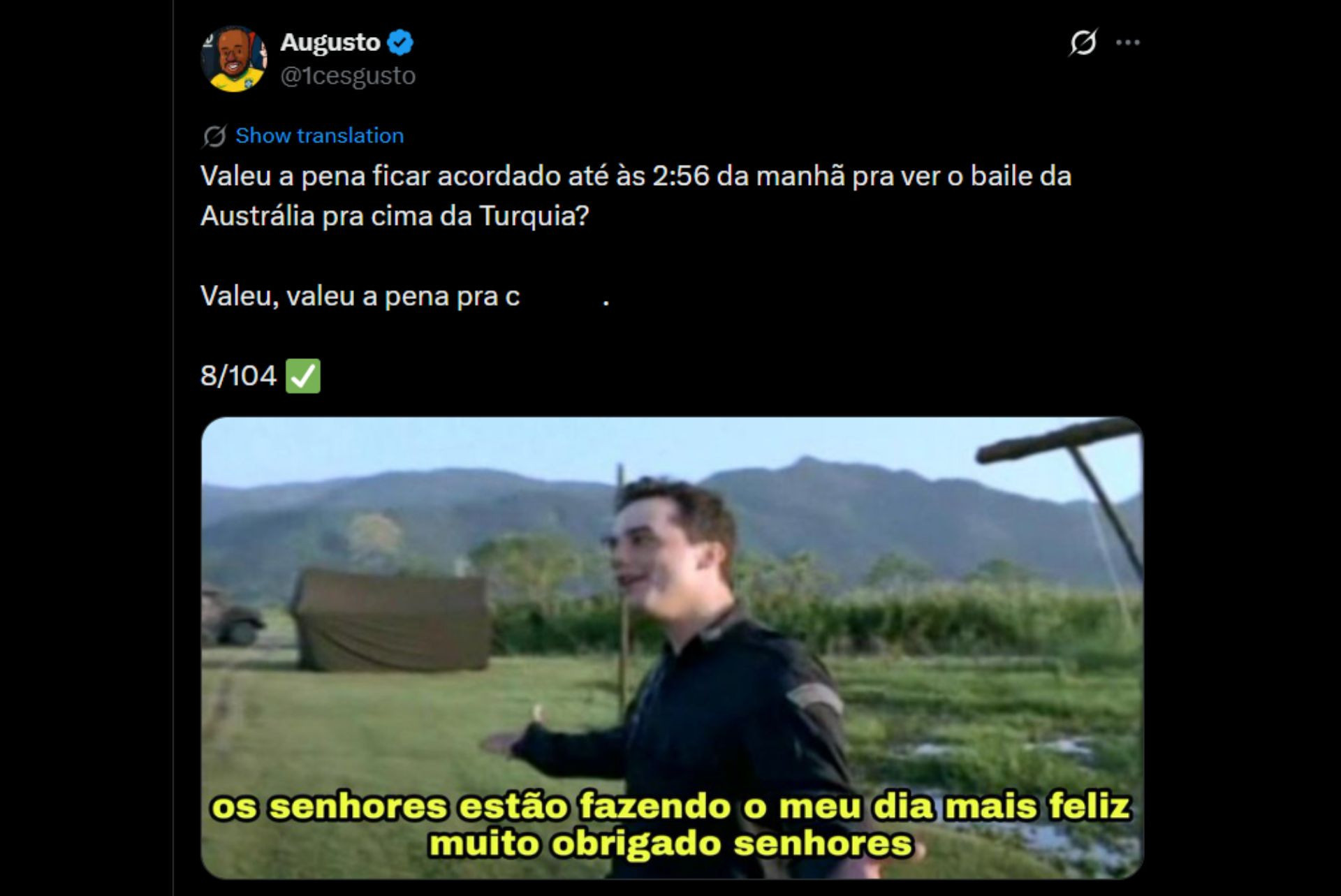 Brasileiros comemoram gols de outras seleções - Reprodução / X