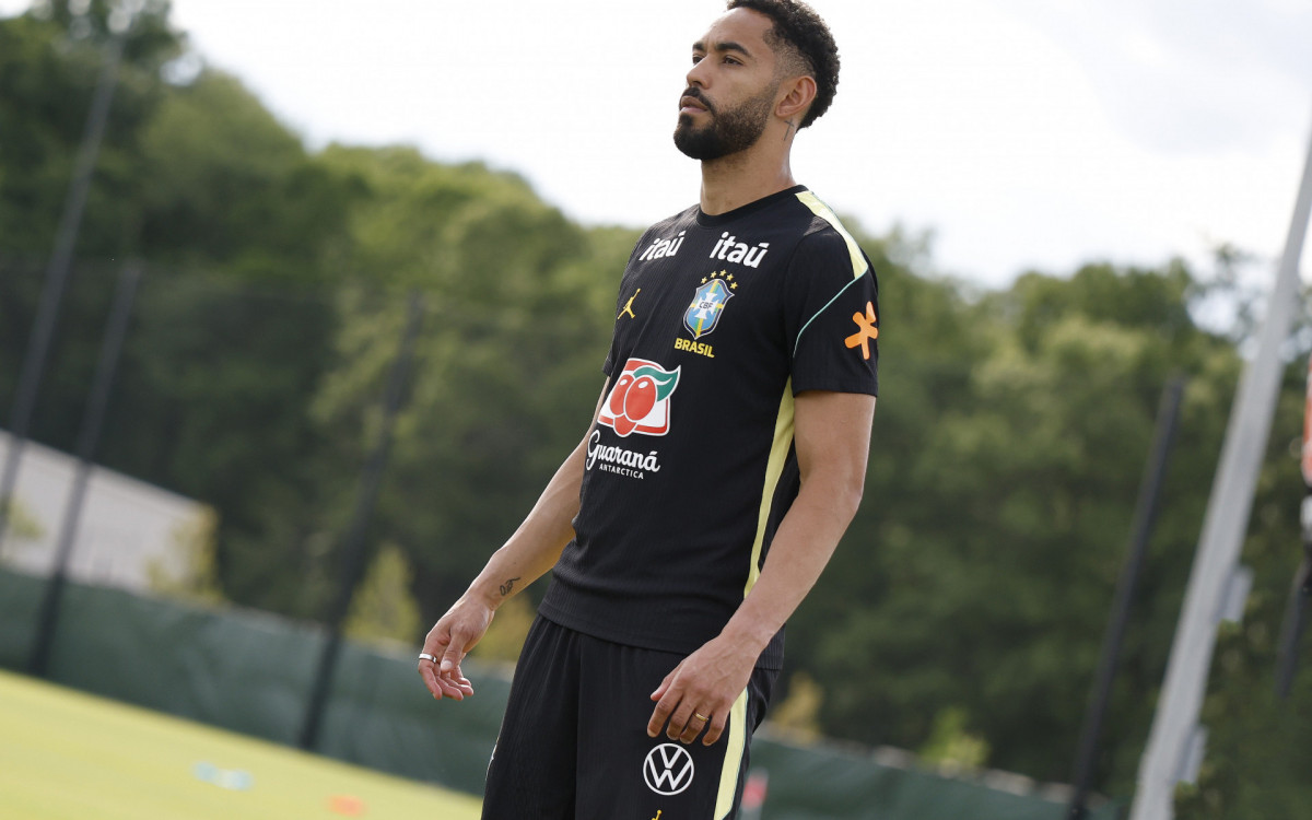 Matheus Cunha em treino