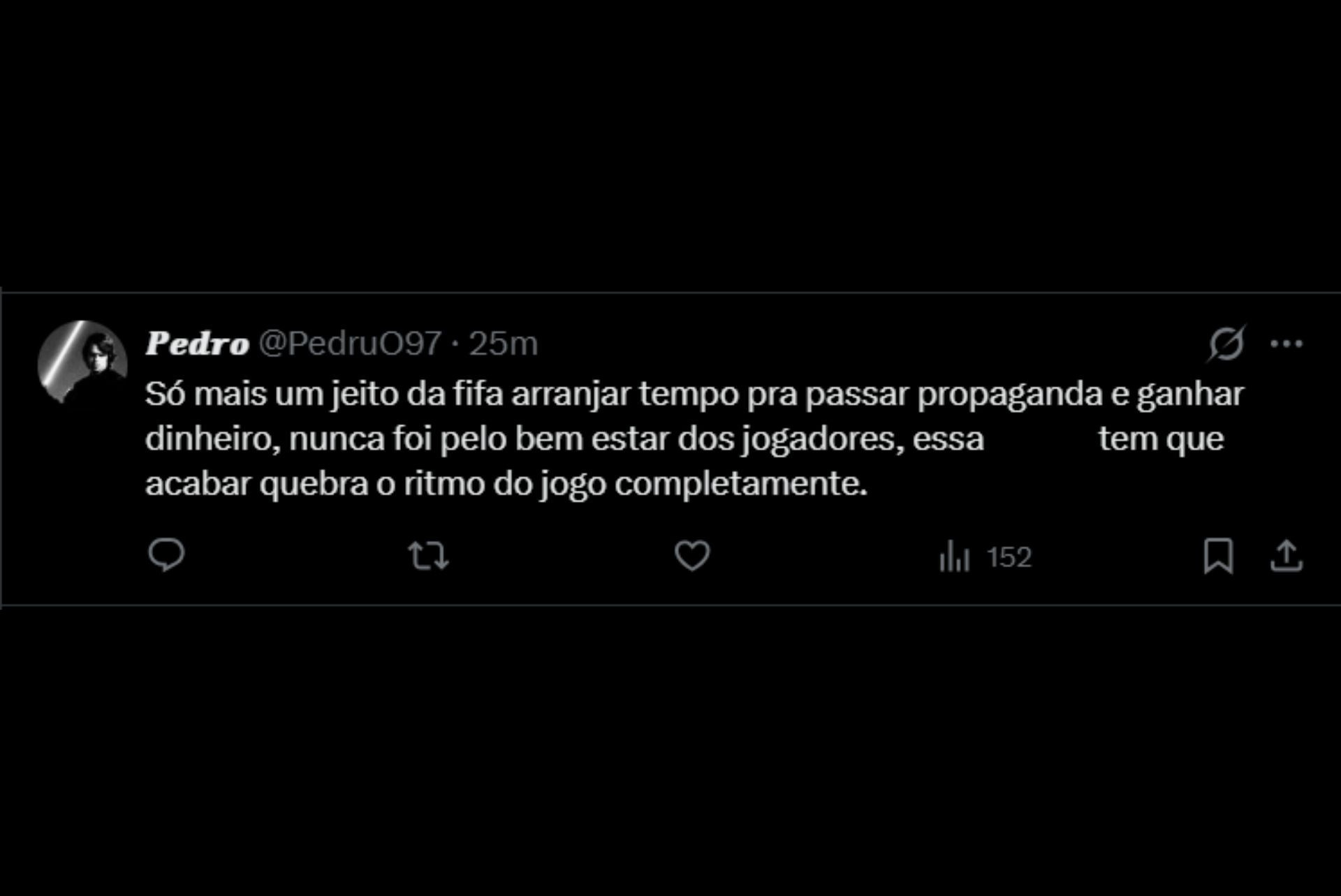 Pausa para hidratação gera debate nas redes - Reprodução / X